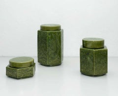 Set of Oriental Ceramic Vases, circa 1960