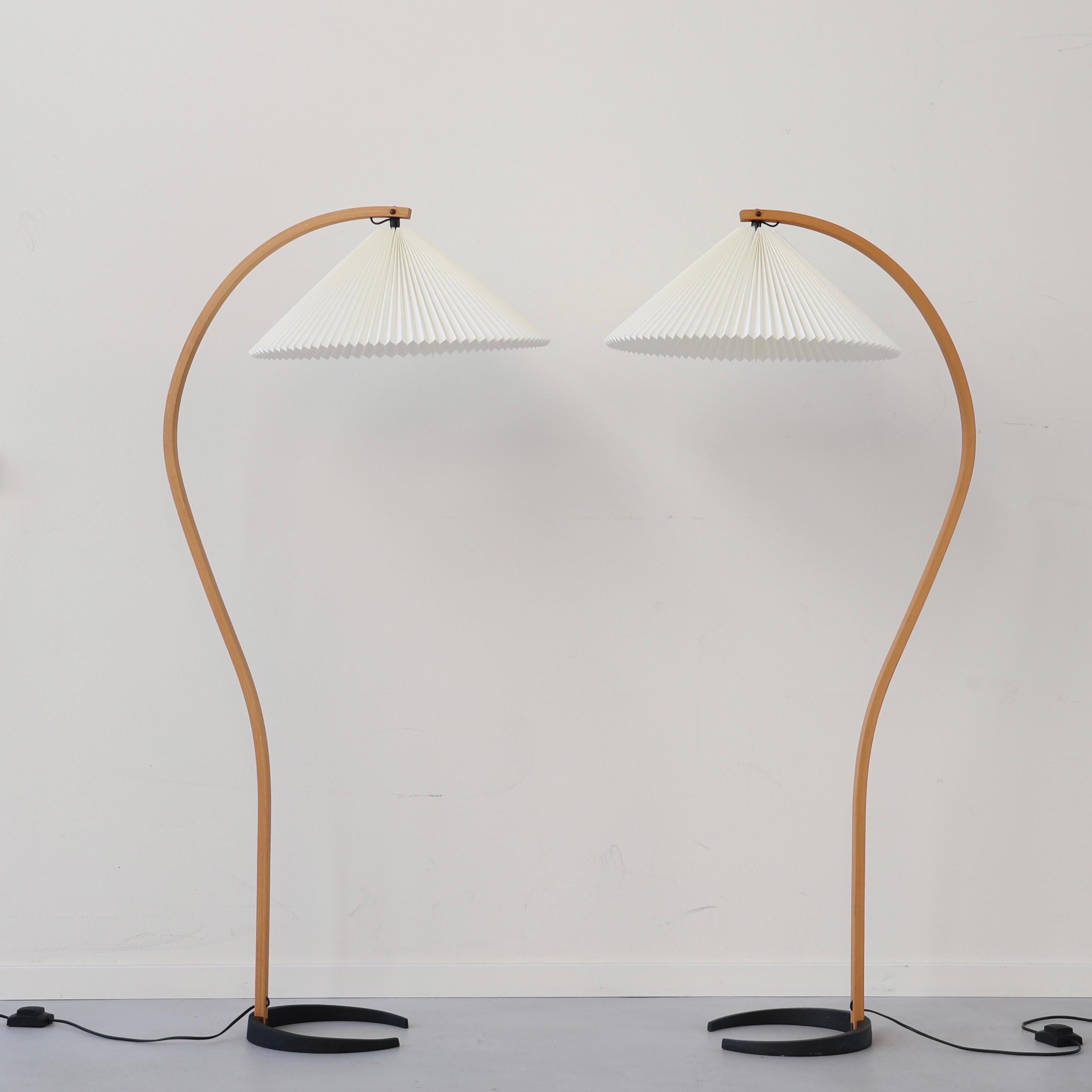 Set of Original Danish Caprani Floor Lamps, 1970s, Denmark In Good Condition For Sale In Værløse, DK