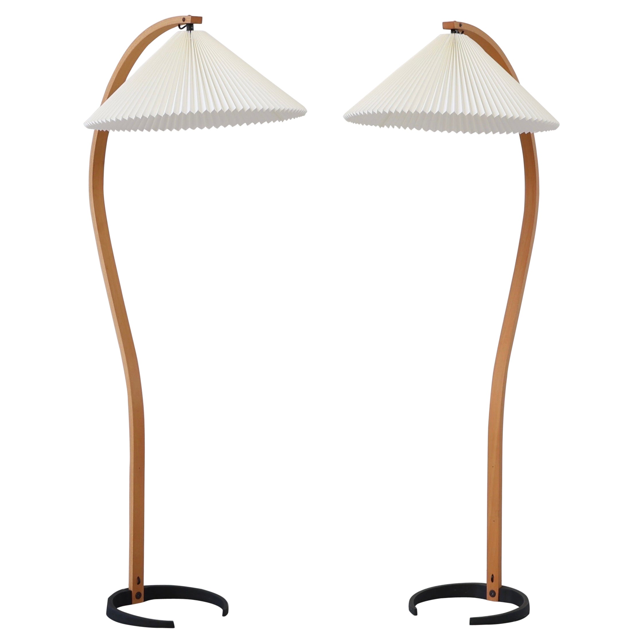 Set of Original Danish Caprani Floor Lamps, 1970s, Denmark For Sale