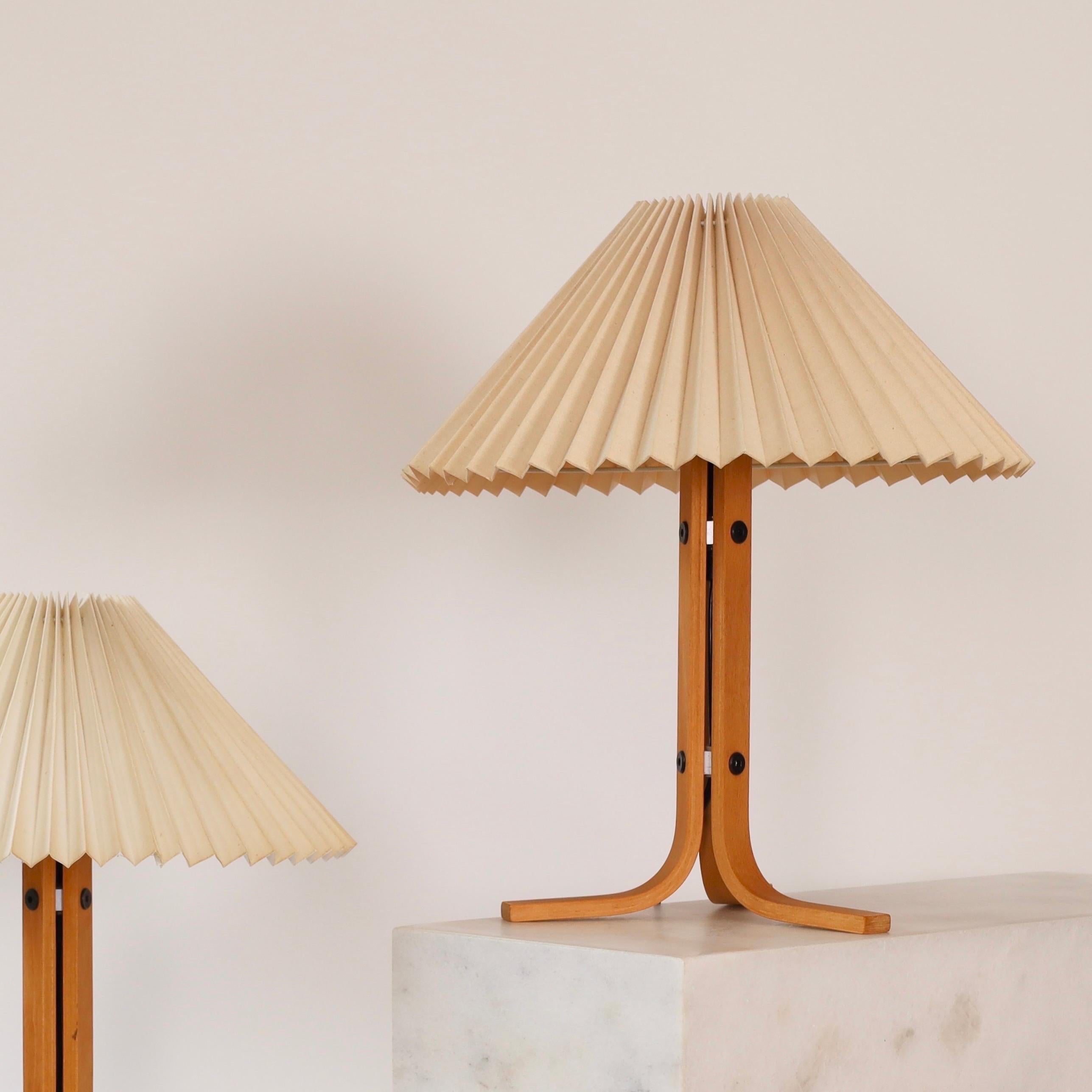 Late 20th Century Set of Original Danish Caprani Tripod Desk Lamps, 1970s, Denmark