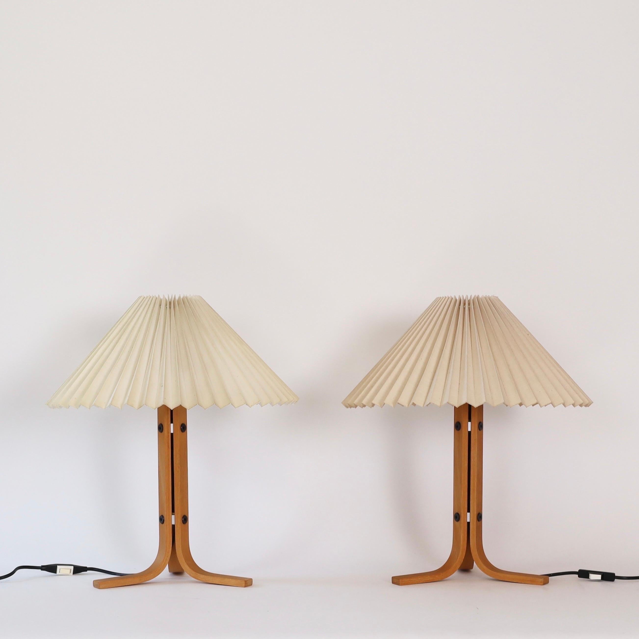 Set of Original Danish Caprani Tripod Desk Lamps, 1970s, Denmark 1