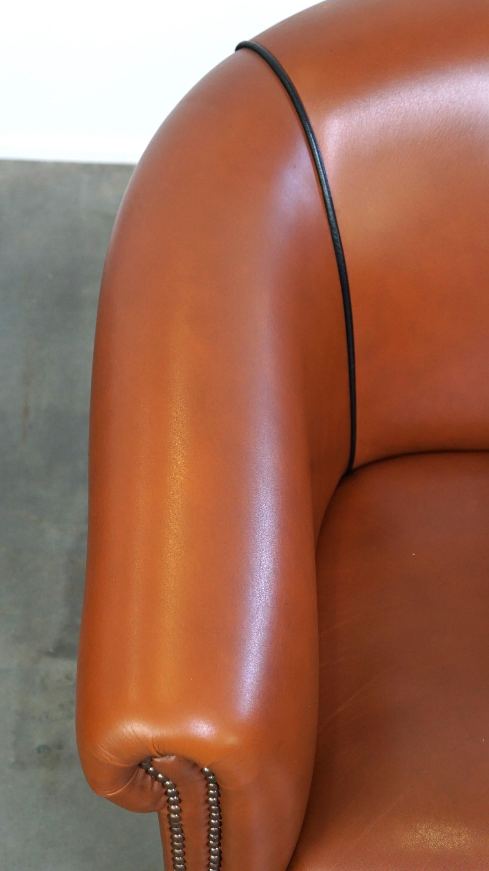 Cuir Ensemble de fauteuils club springvale anglais originaux fabriqués à la main en bon état en vente