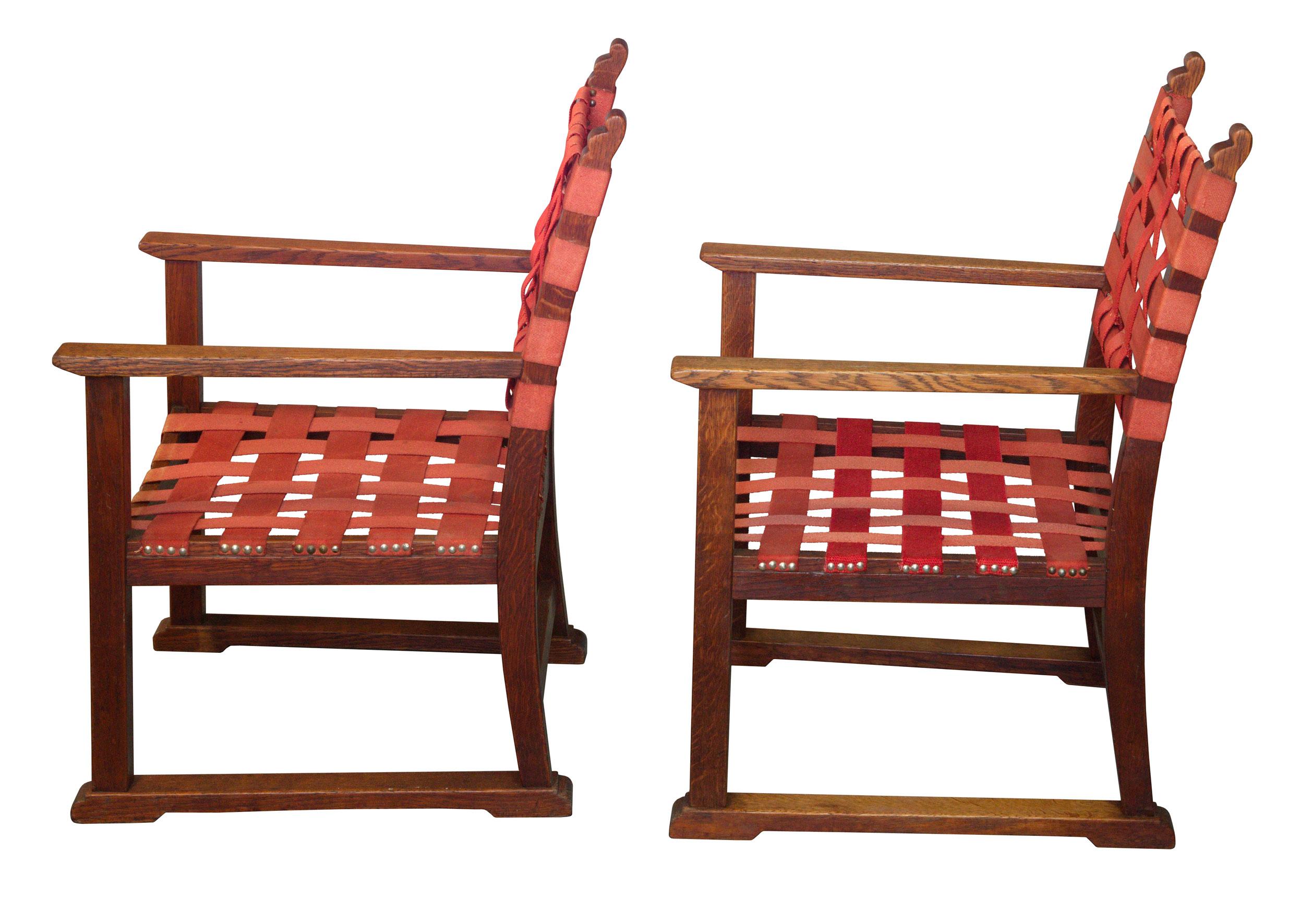 Art Deco Set of Original Fireside Chairs Designed by Adolf Loos and Heinrich Kulka For Sale