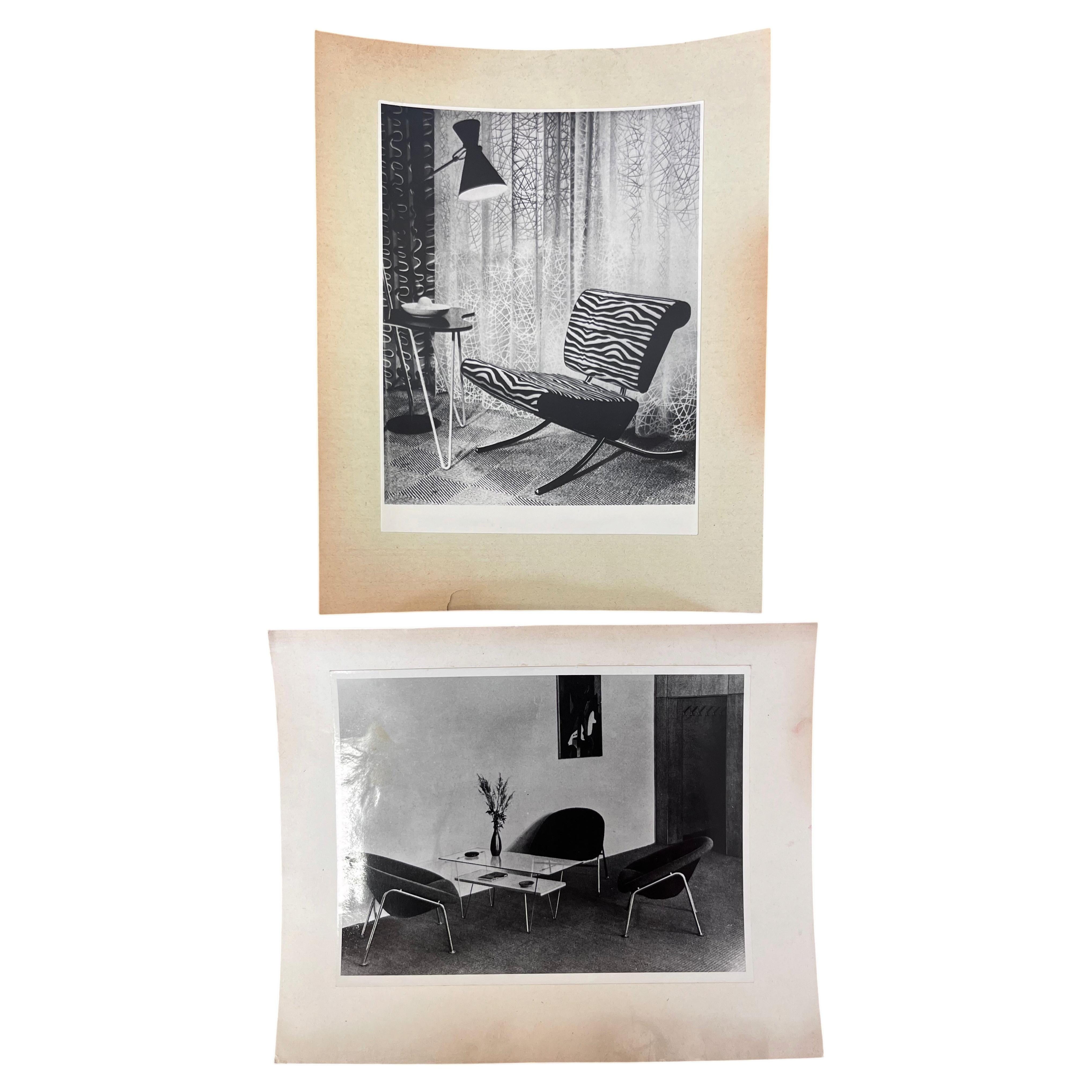 Série de photos originales de meubles allemands - 1950