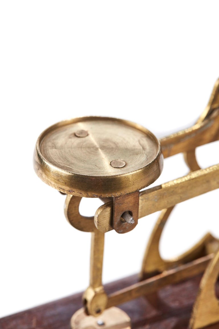 Set of Original Victorian Post Office Scales For Sale at 1stDibs