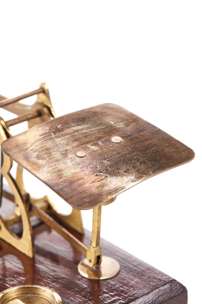 Set of Original Victorian Post Office Scales For Sale at 1stDibs