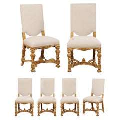 Set of Ornately Carved English 19th Century Renaissance Revival Side Chairs