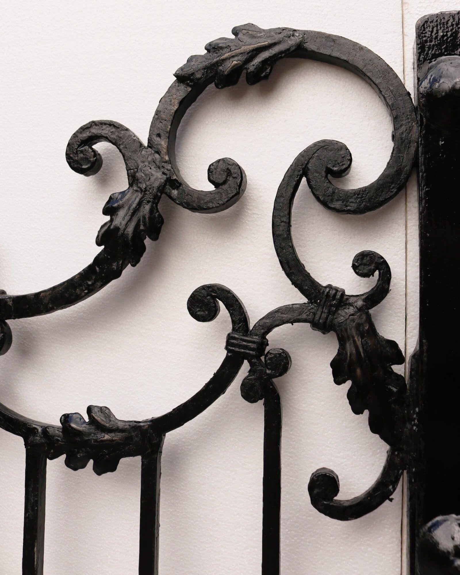 English Set of Ornately Crafted Wrought Iron Garden Gates