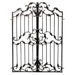 Set of Ornately Crafted Wrought Iron Garden Gates