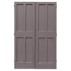 Used Set of Painted Pine Reclaimed Victorian Cupboard Doors