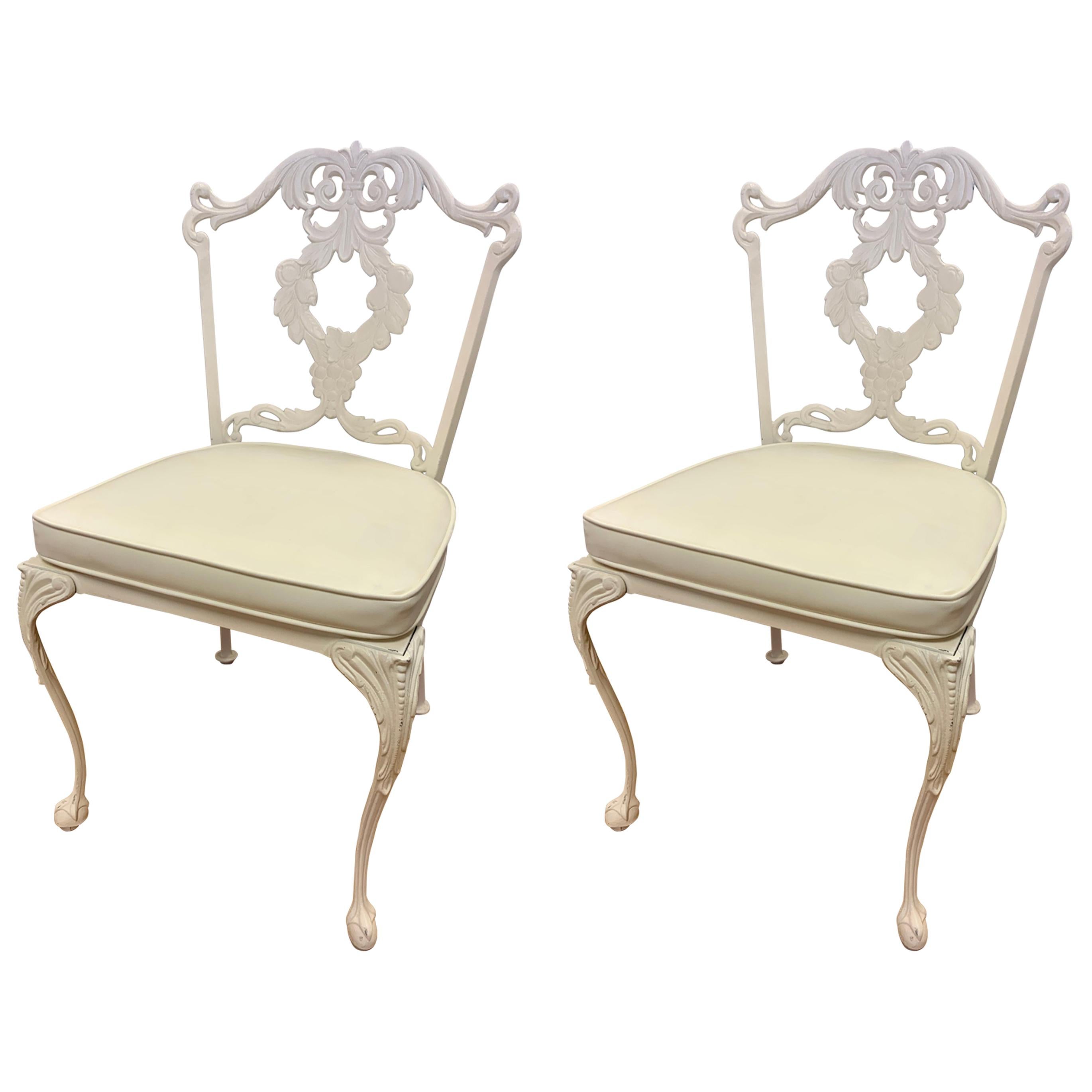 Set of Pair Matching Signed Molla Italy Cabriole Leg Dining Chairs
