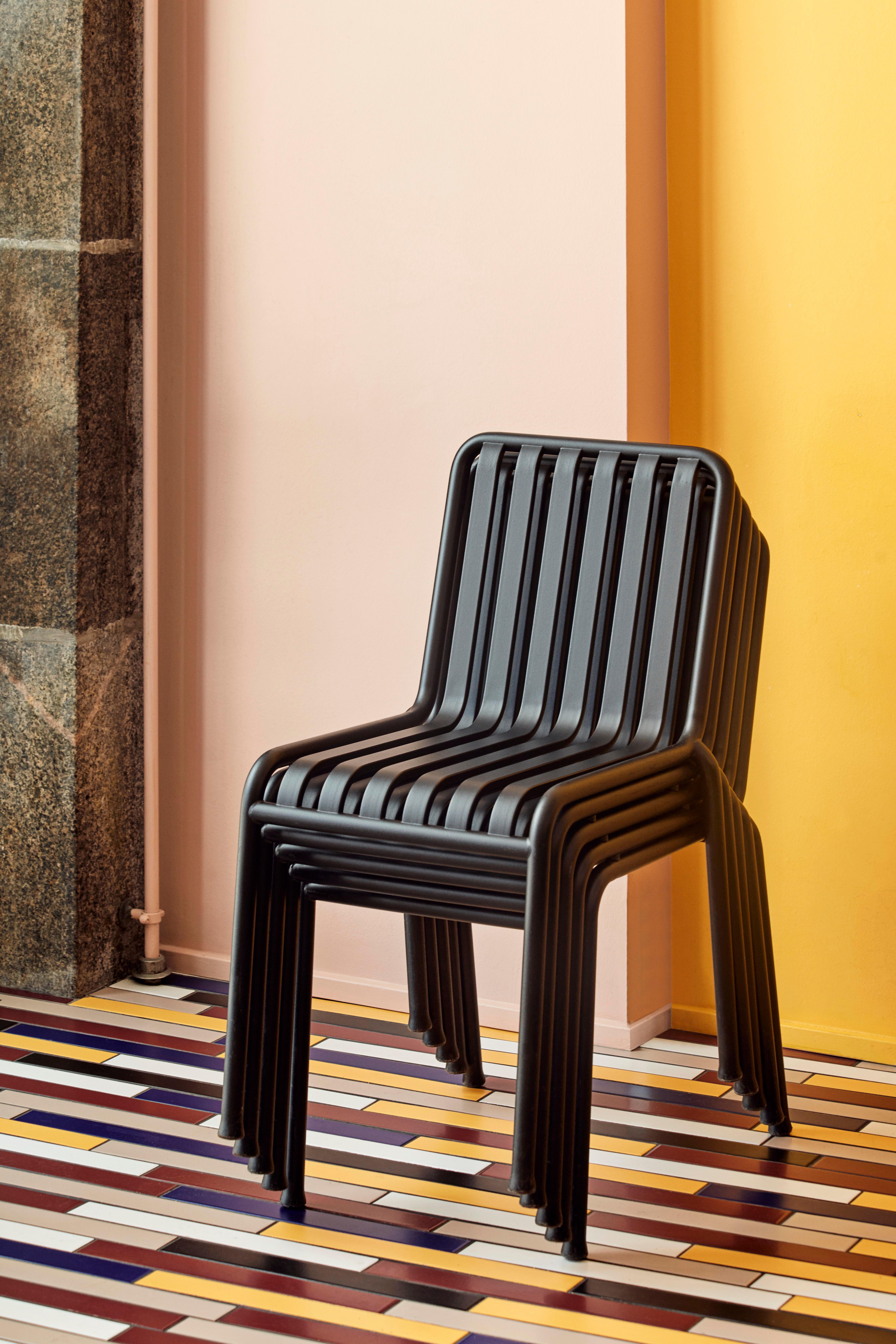 Postmoderne Ensemble de tables et chaises Palissade, anthracite de Ronan/Erwan Bouroullec pour Hay en vente