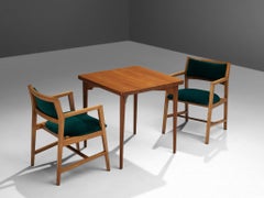 Ensemble de tables d'appoint Palle Suenson en teck massif avec fauteuils Edward Wormley