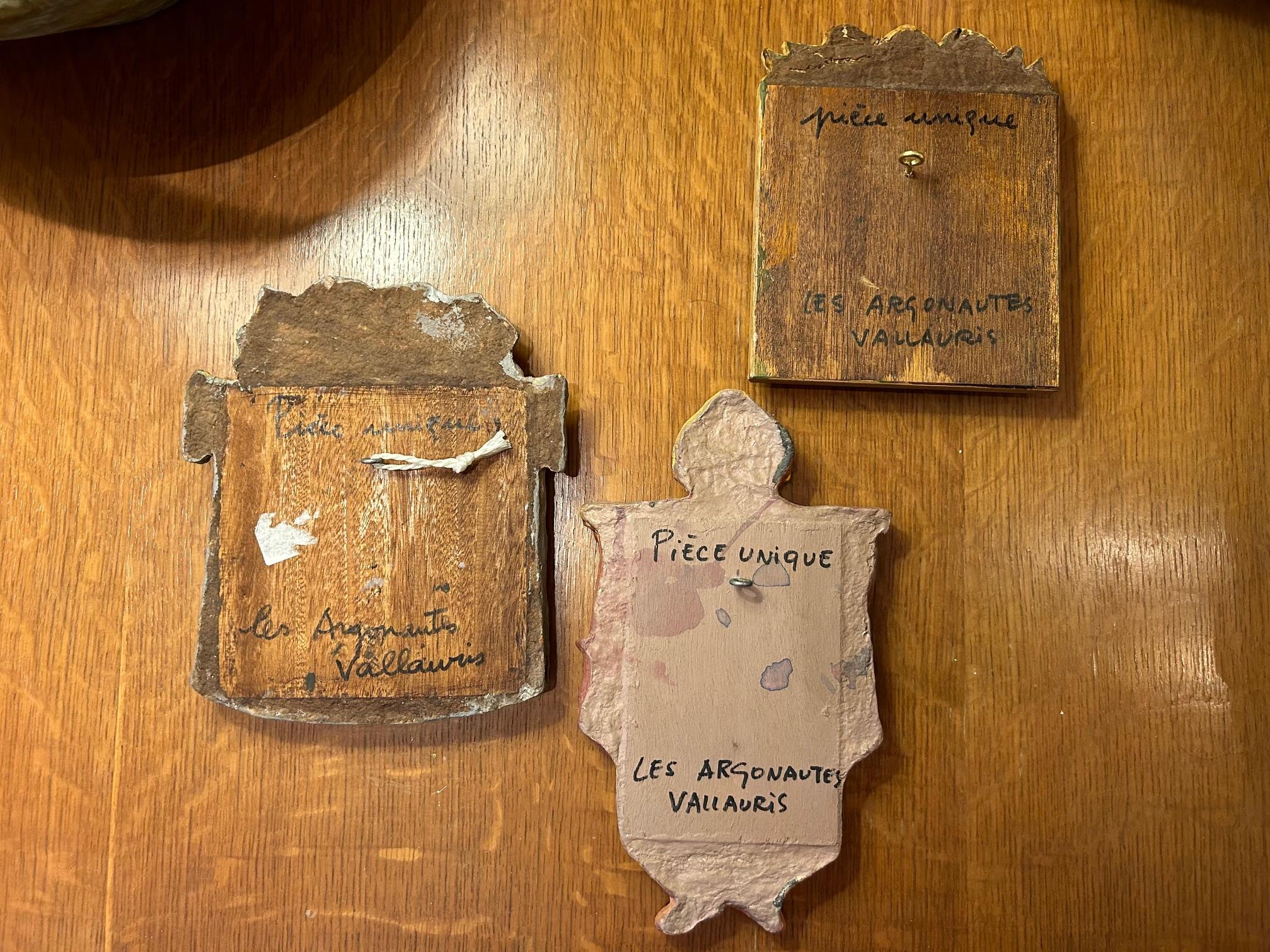 Conjunto de espejo de papel maché de Les Argonautes, Francia años 70 finales del siglo XX en venta