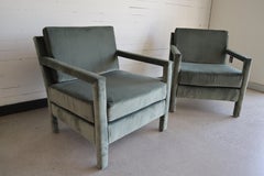 Set of Parsons Chairs Milo Baughman Style, 1970's