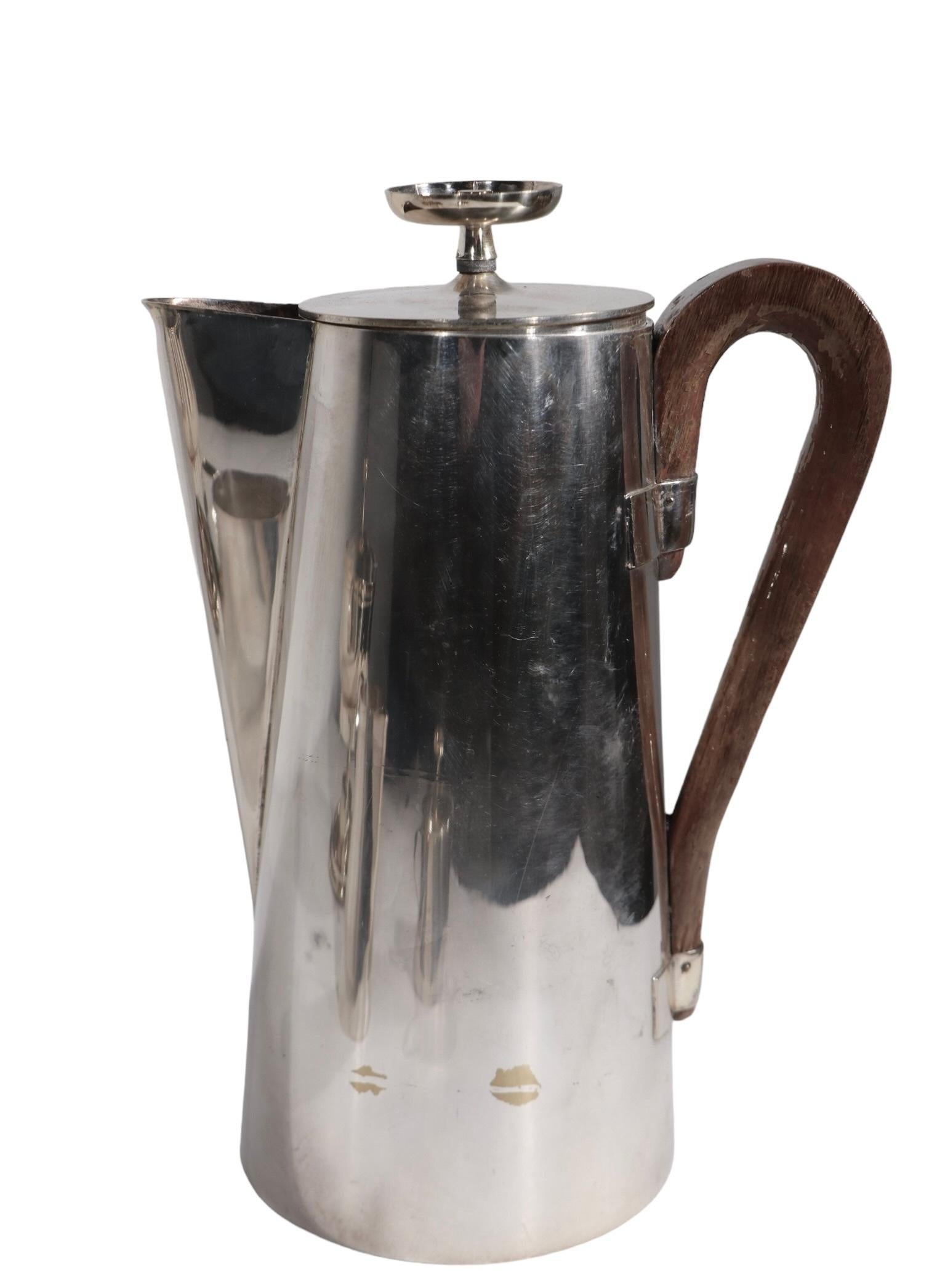 Set of Parzinger Design for Silversmiths Mueck Cary Serveware c. 1950/60's For Sale 6