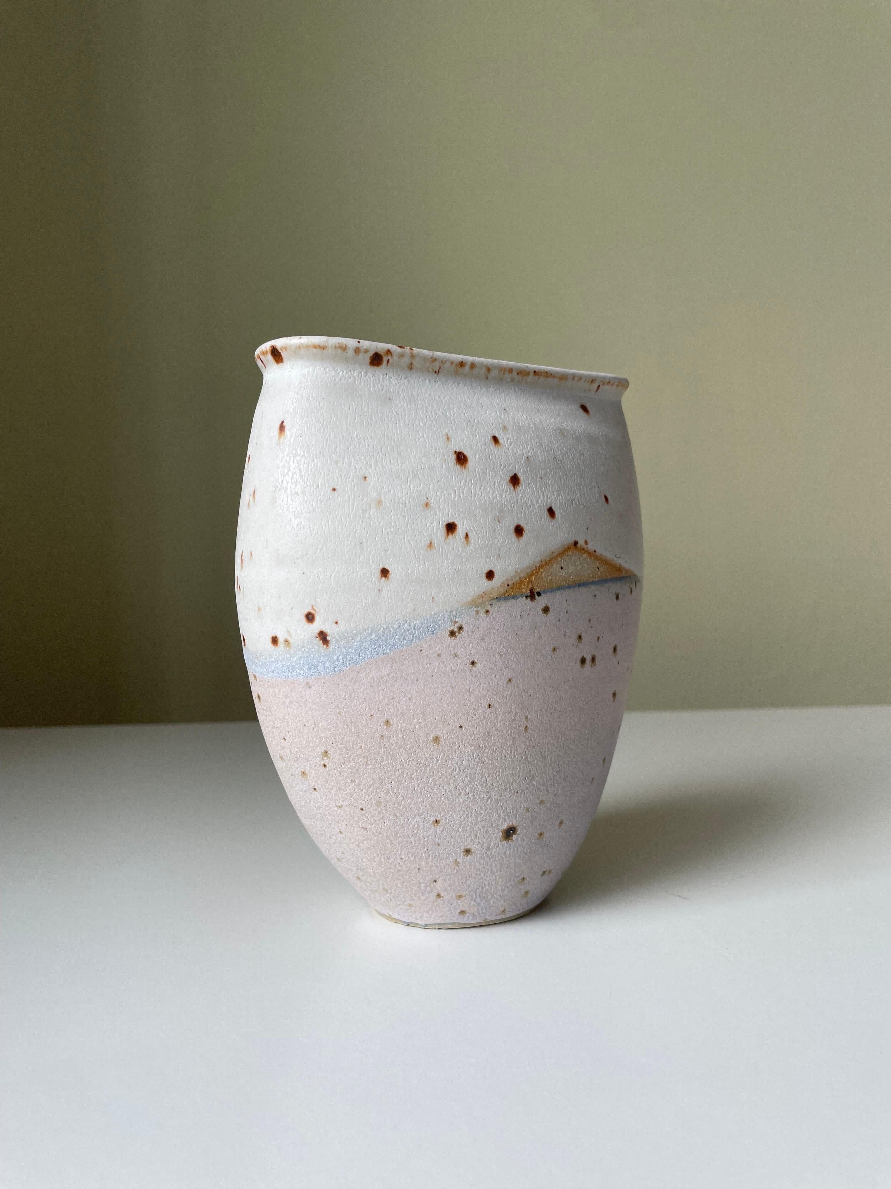 Set of Pastel Glazed Nordic Modern Ceramic Vases, 2000s For Sale 4