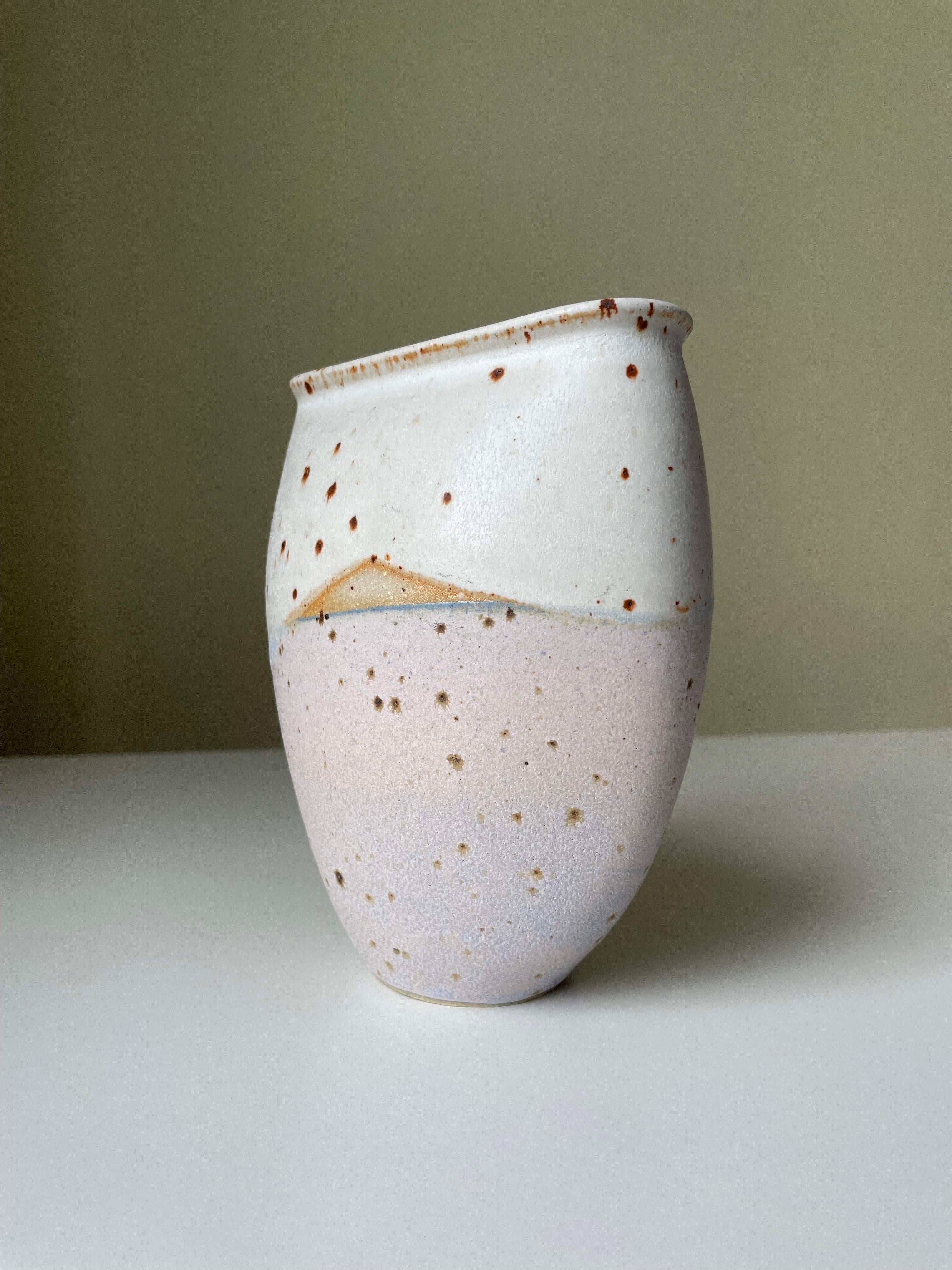 Set of Pastel Glazed Nordic Modern Ceramic Vases, 2000s For Sale 2