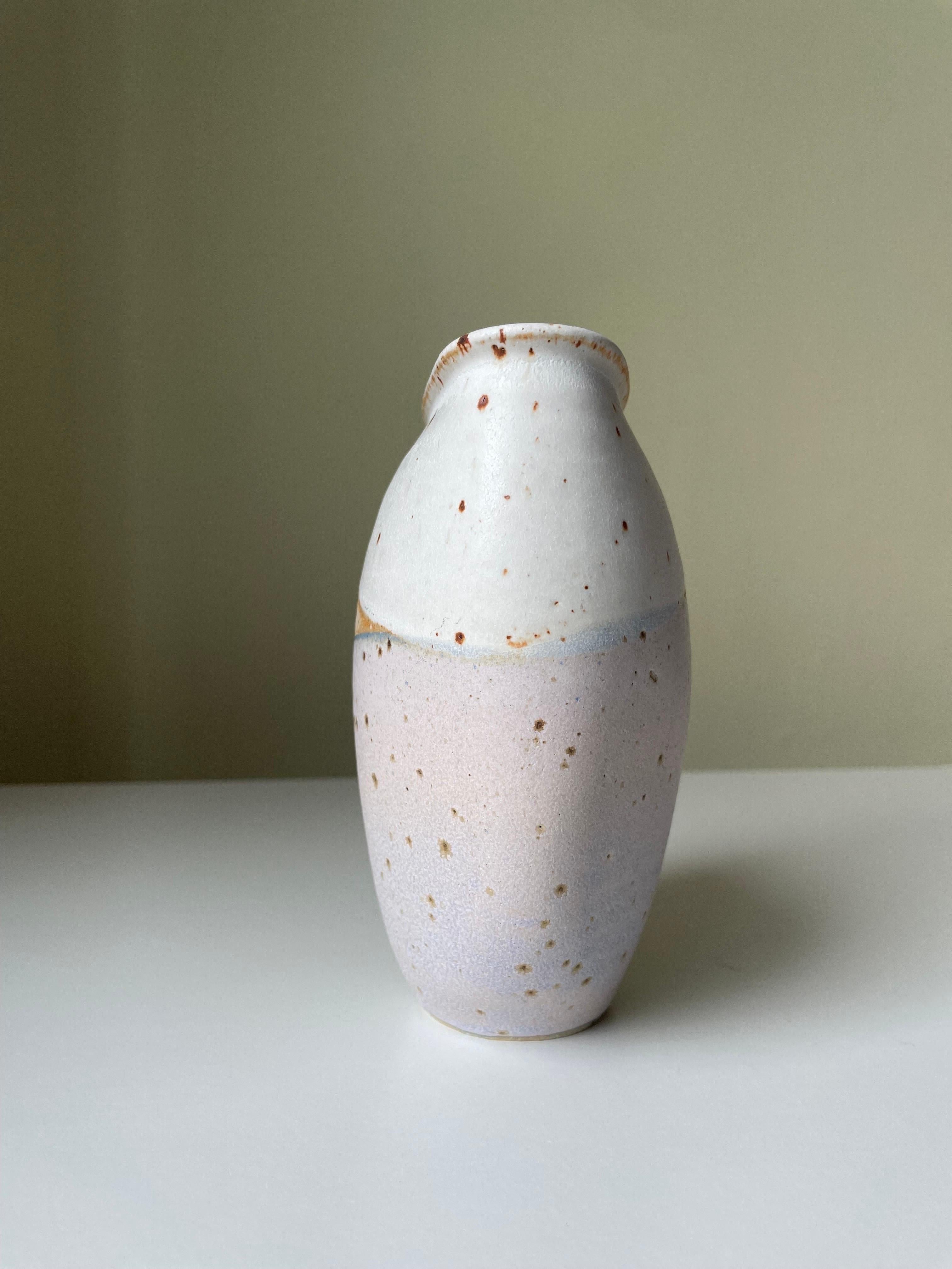 Set of Pastel Glazed Nordic Modern Ceramic Vases, 2000s For Sale 3