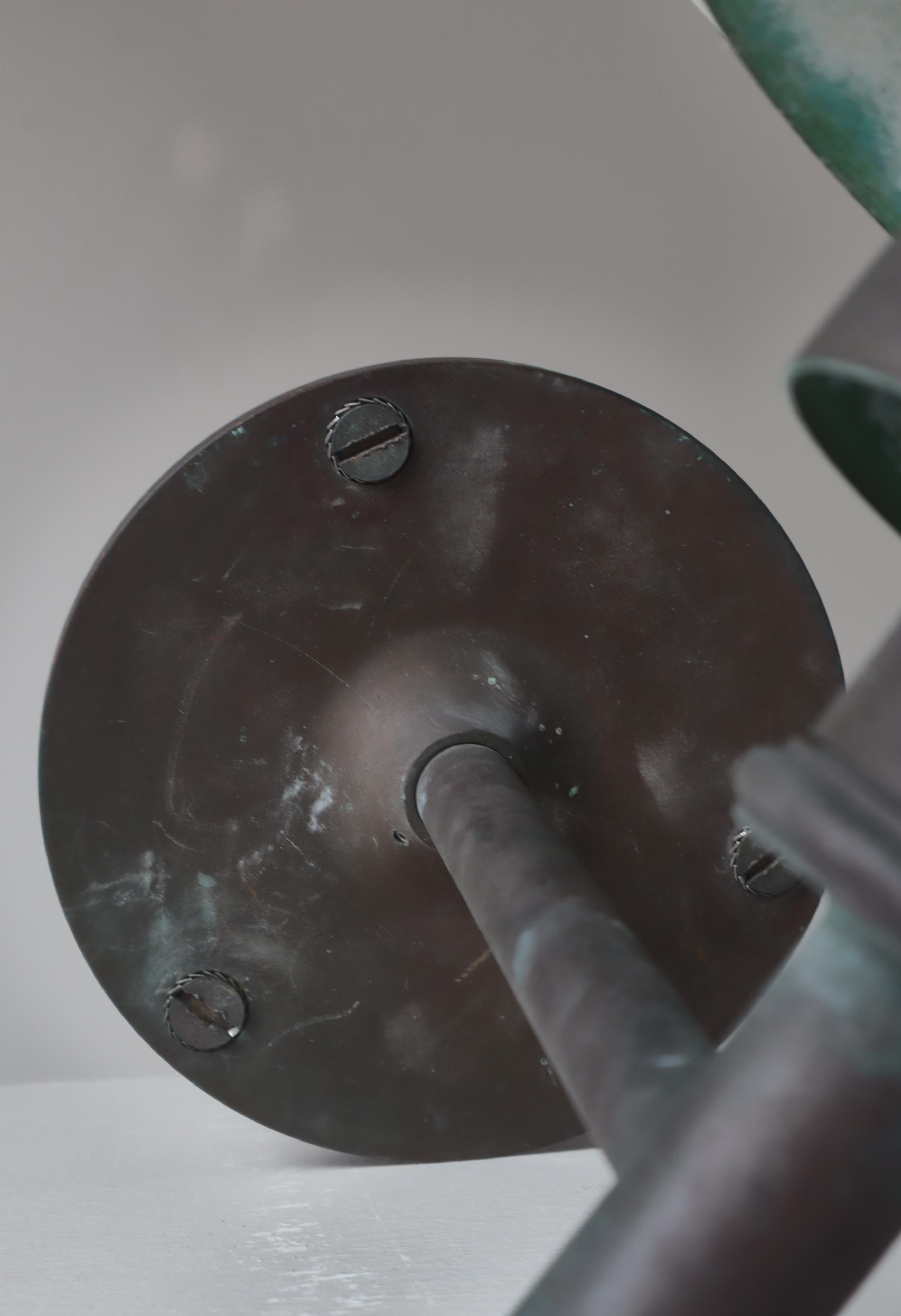 Set of Patinated Copper Outdoor PH-lamps, Poul Henningesen, Louis Poulsen, 1970s For Sale 11