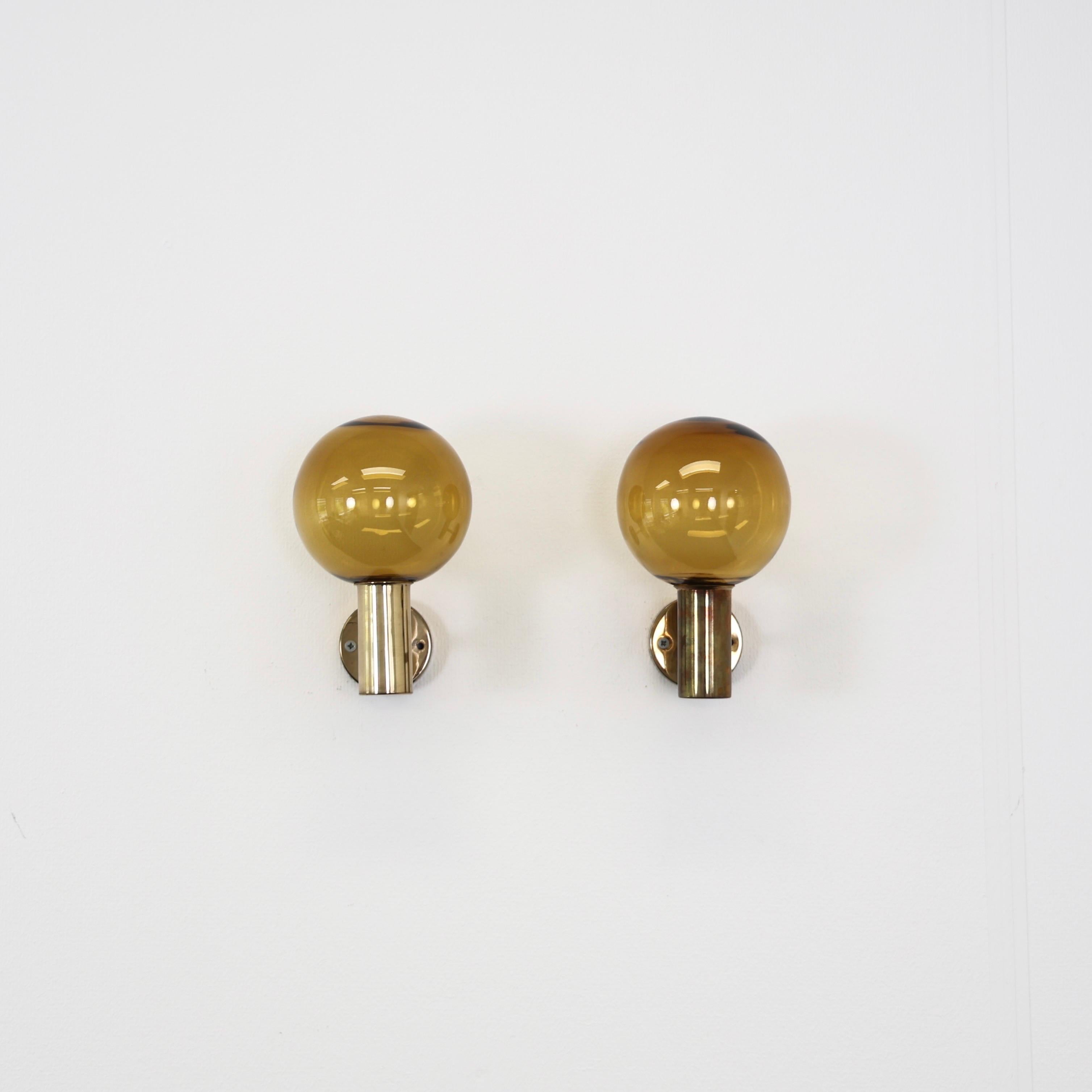 Set di lampade in ottone Patricia V149 di Hans-Agne Jakobsson, anni '60, Svezia In condizioni buone in vendita a Værløse, DK