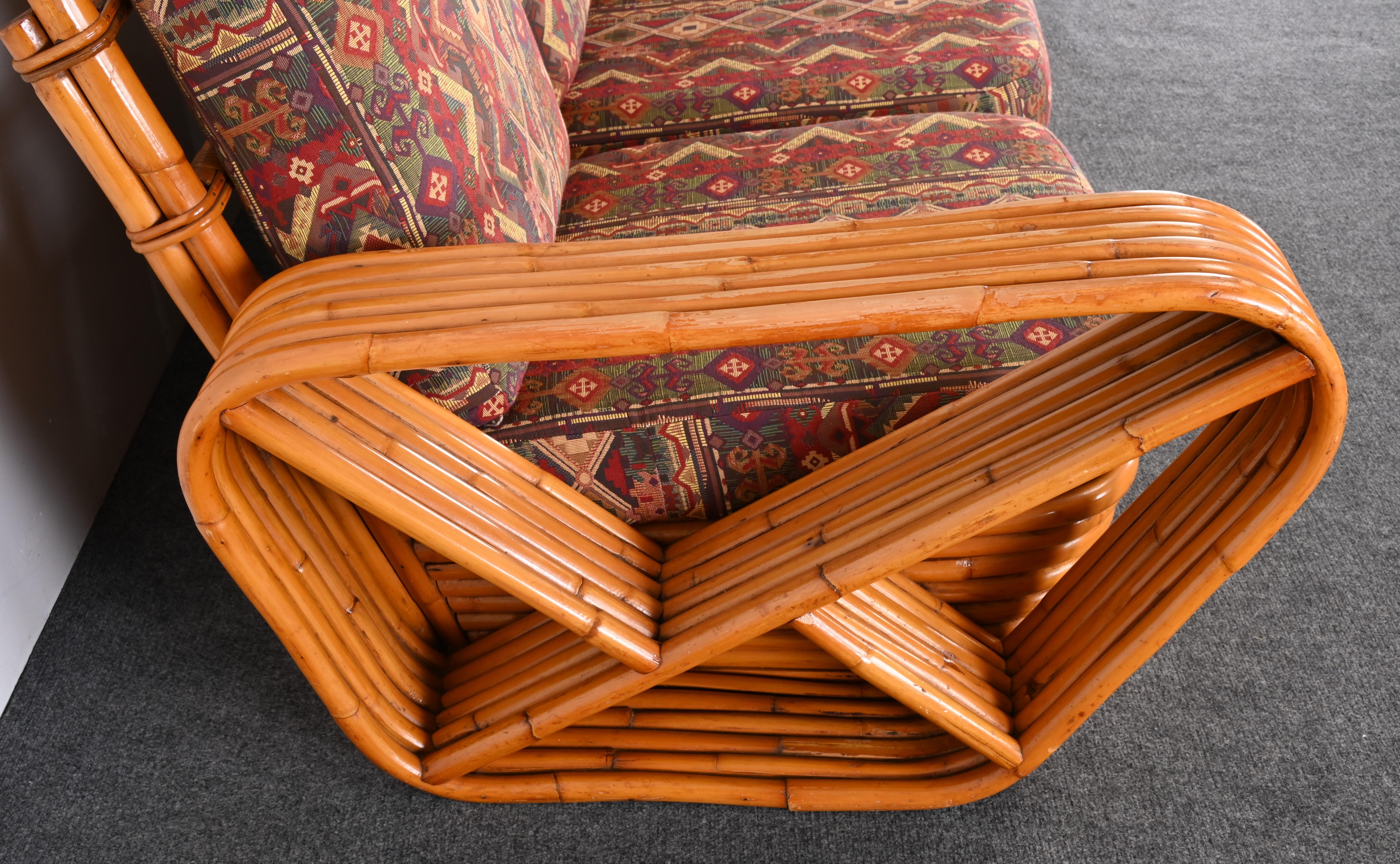 Set of Paul Frankl Style Rattan Furniture, 1940s 4