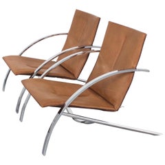 Set of Paul Tuttle ‘Arco’ Lounge Chairs for Strässle, Switzerland, 1970s