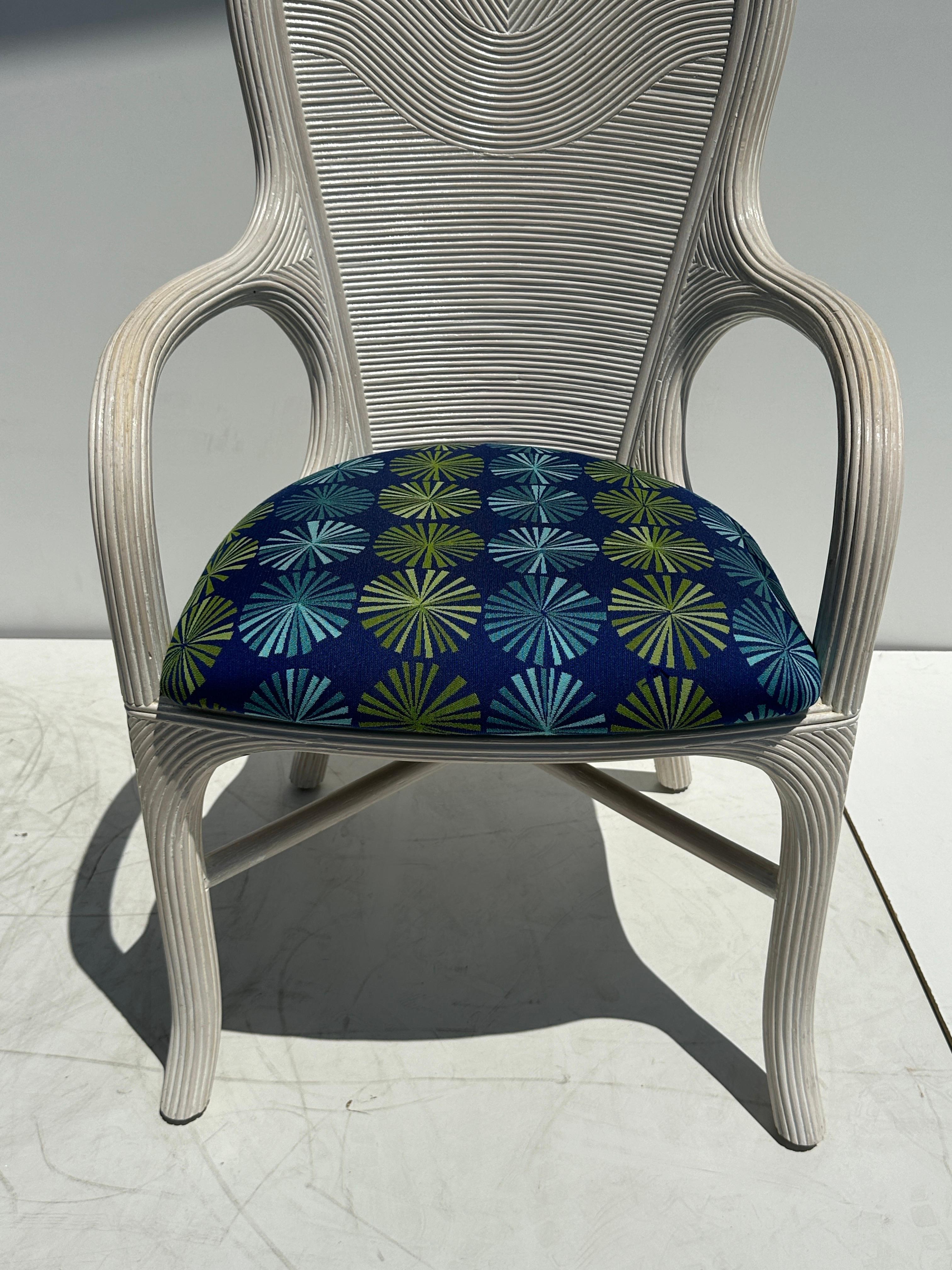 Set di sedie da pranzo in rattan Pencil Reed in vendita 3