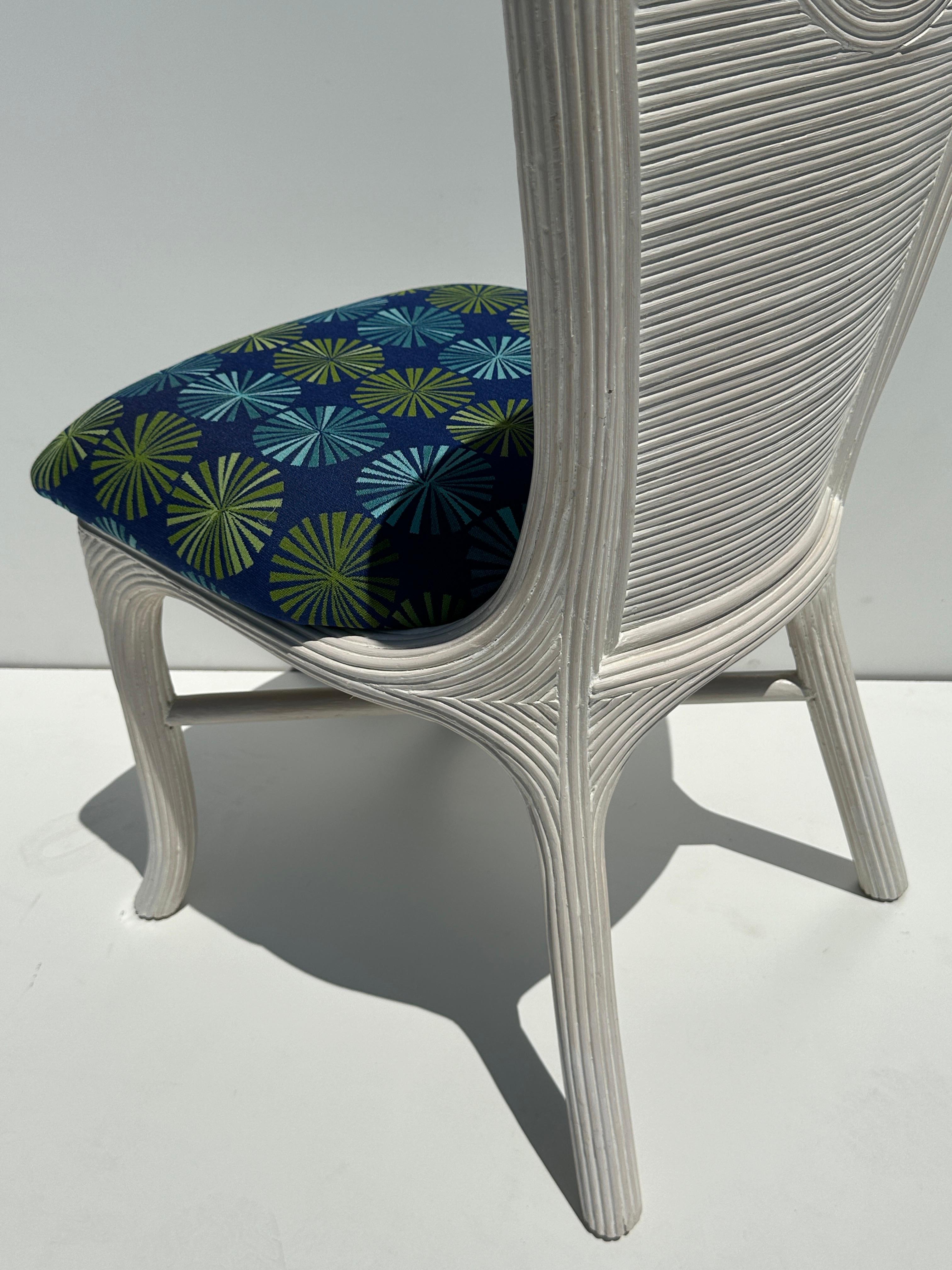 Set di sedie da pranzo in rattan Pencil Reed in vendita 8