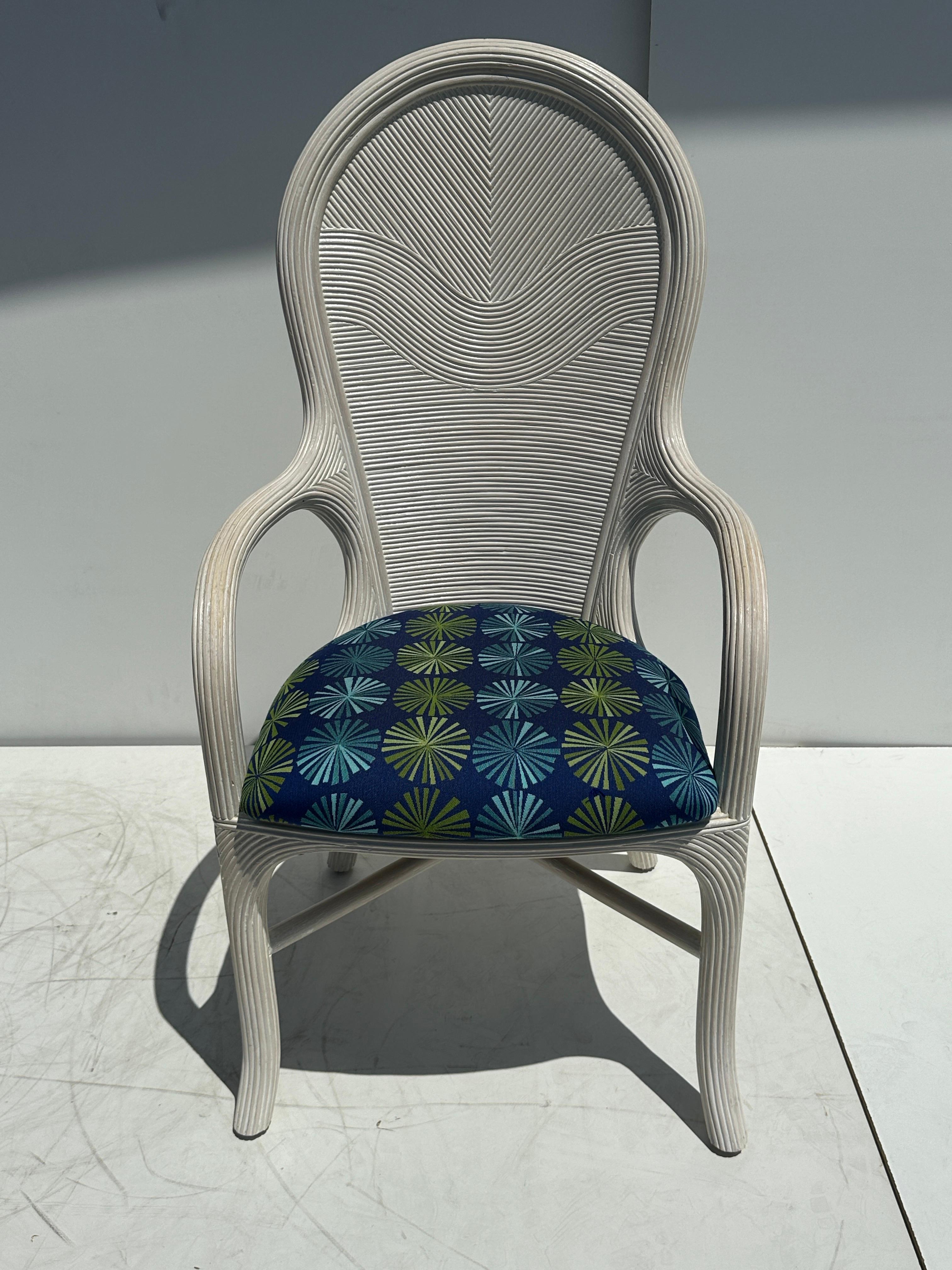 Set di sedie da pranzo in rattan Pencil Reed in vendita 2