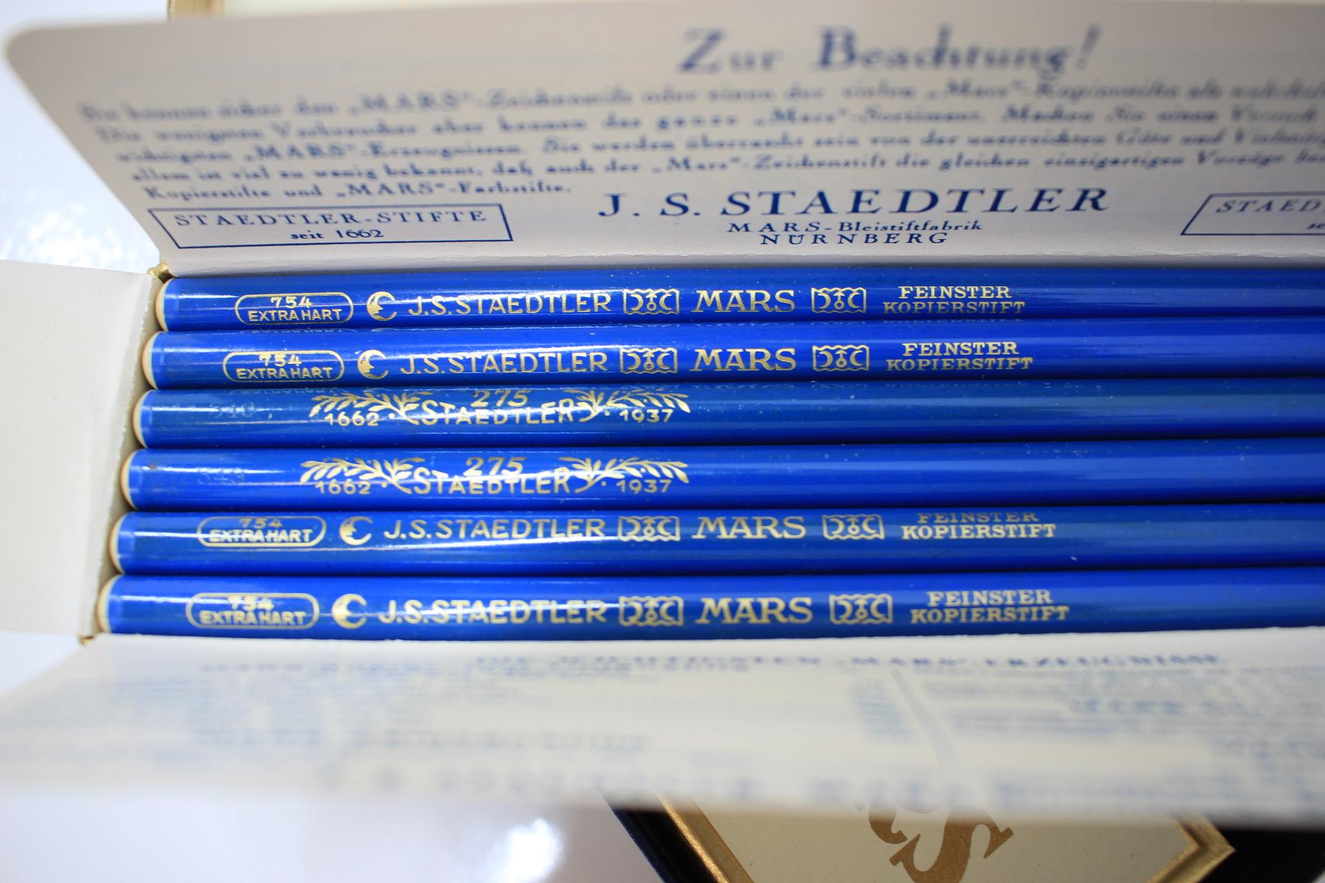 Set von Bleistiften von Mars Bleistift Fabrik, J. S. Staedtler, 1937 (Moderne der Mitte des Jahrhunderts)