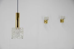 Set of Pendant and Two Wall Lights by Fagerlund, 1950s