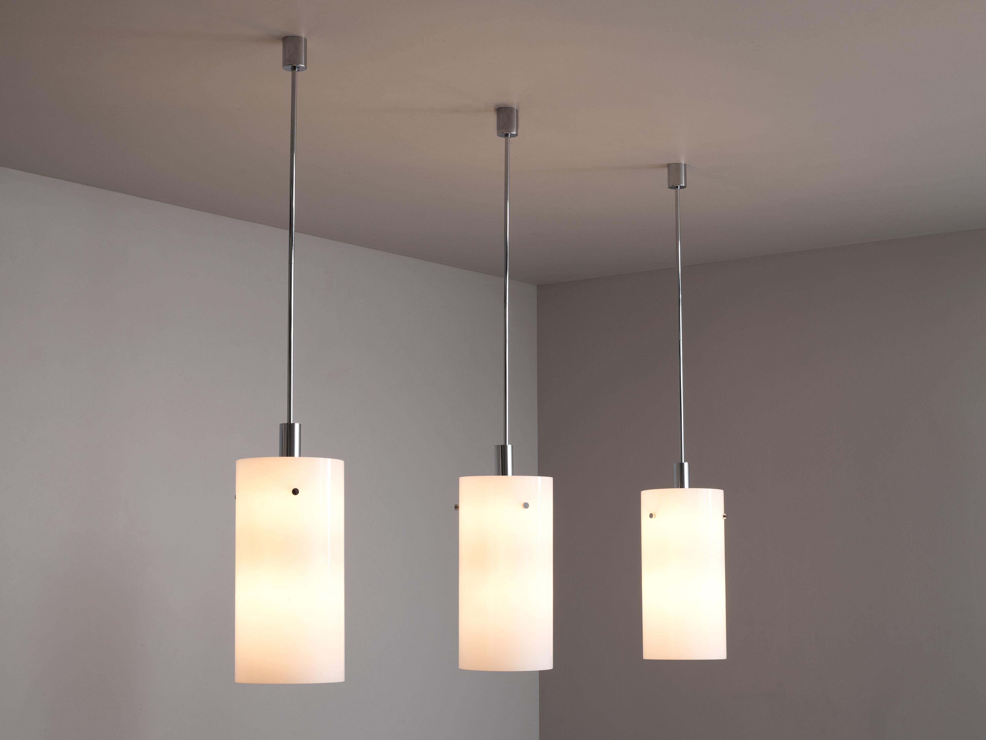 European Pendant Lamps with White Glass Shade