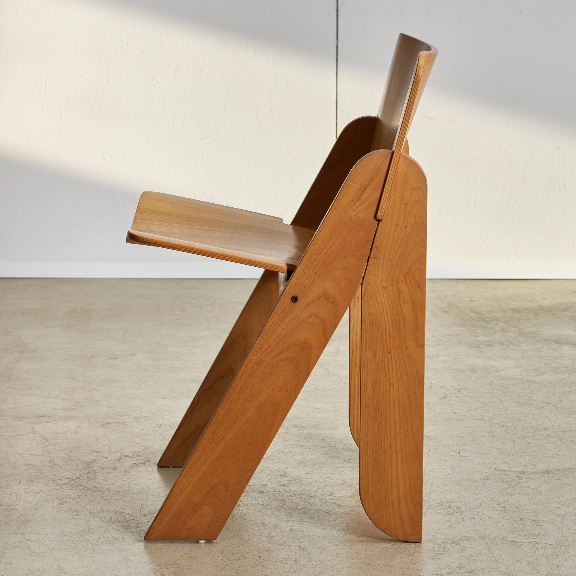 Ash Set of Peota Chairs by Gigi Sabadin for Stilwood, 1970s For Sale