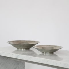 Set Zinnschalen von Just Andersen, 1920er Jahre, Dänemark