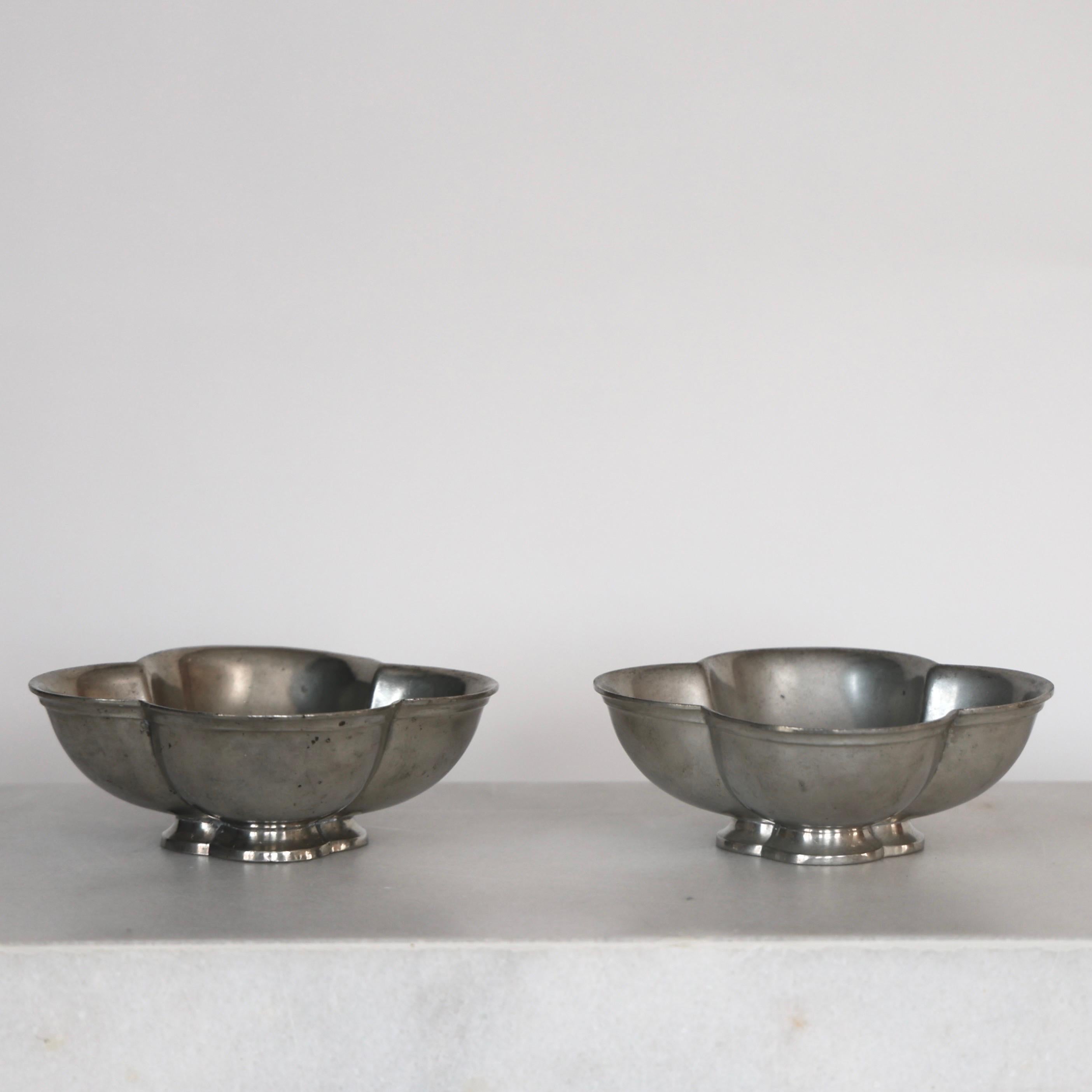 Early 20th Century Set of Pewter Bowls by Just Andersen, 1920s, Denmark For Sale