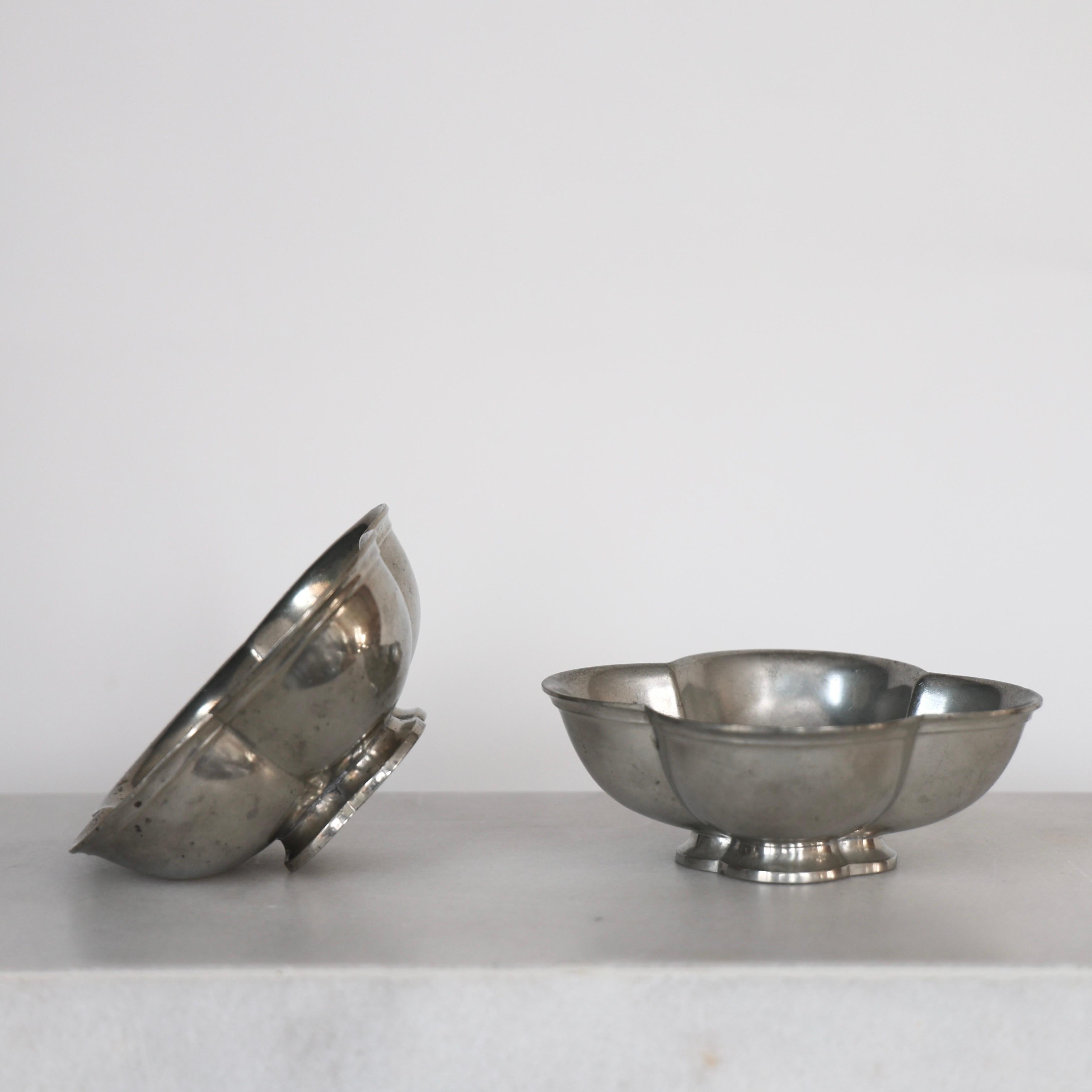 Set of Pewter Bowls by Just Andersen, 1920s, Denmark For Sale 1