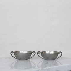 Set Zinnschalen von Just Andersen, 1930er Jahre, Dänemark