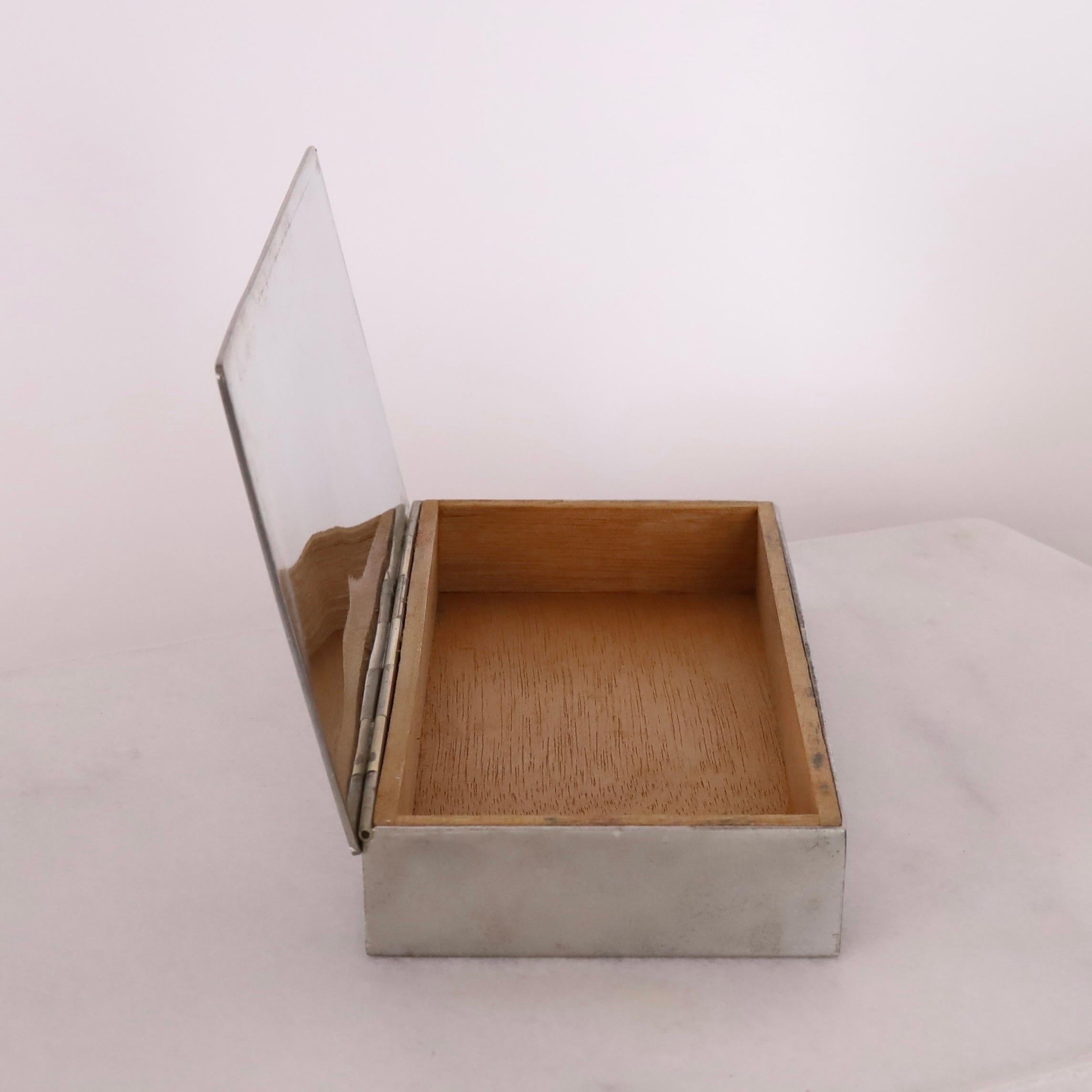 Set of Pewter boxes designed by Arne Erkers for Just Andersen, 1950s, Denmark 5
