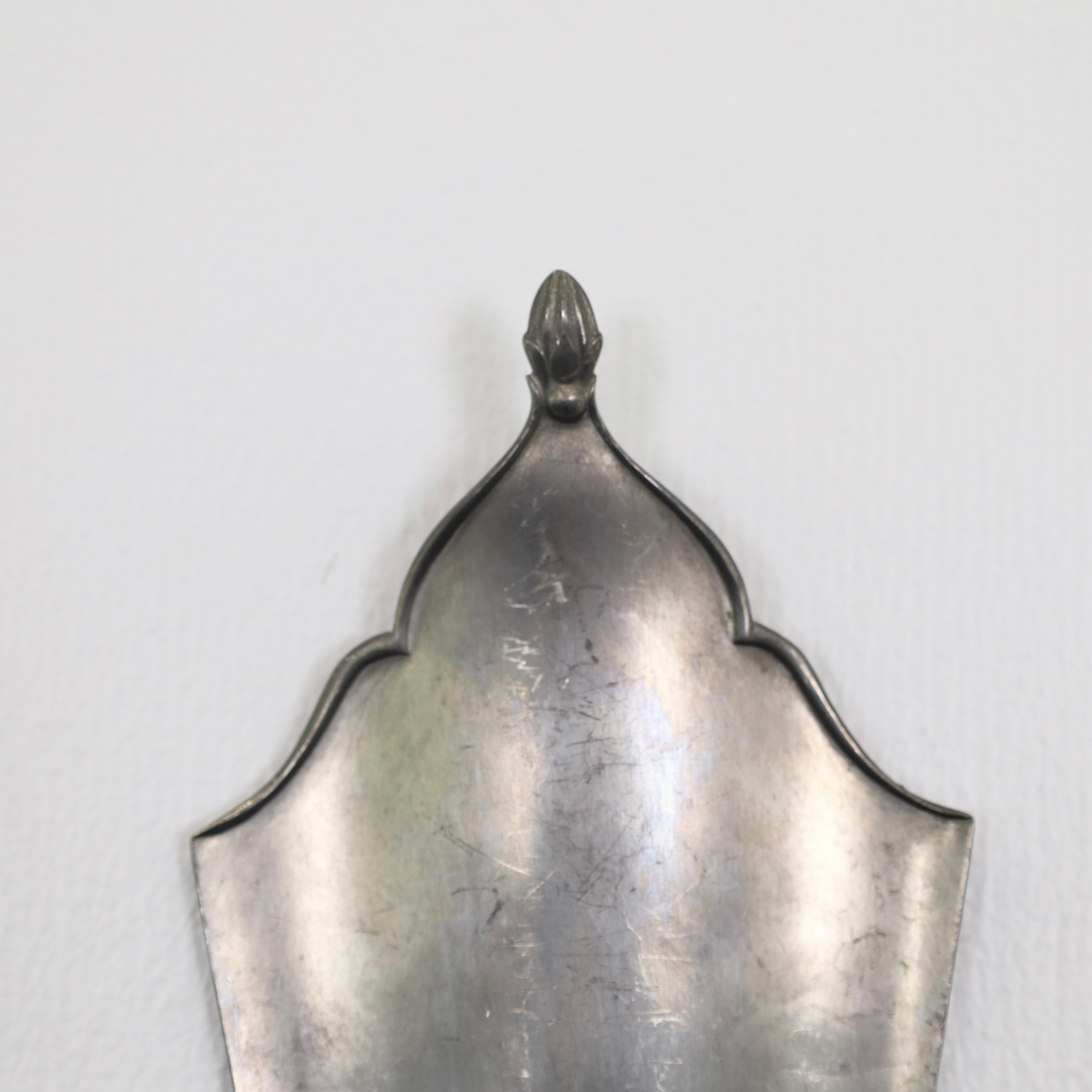 Pewter Candle Sconces by Just Andersen, 1920s, Denmark For Sale 4