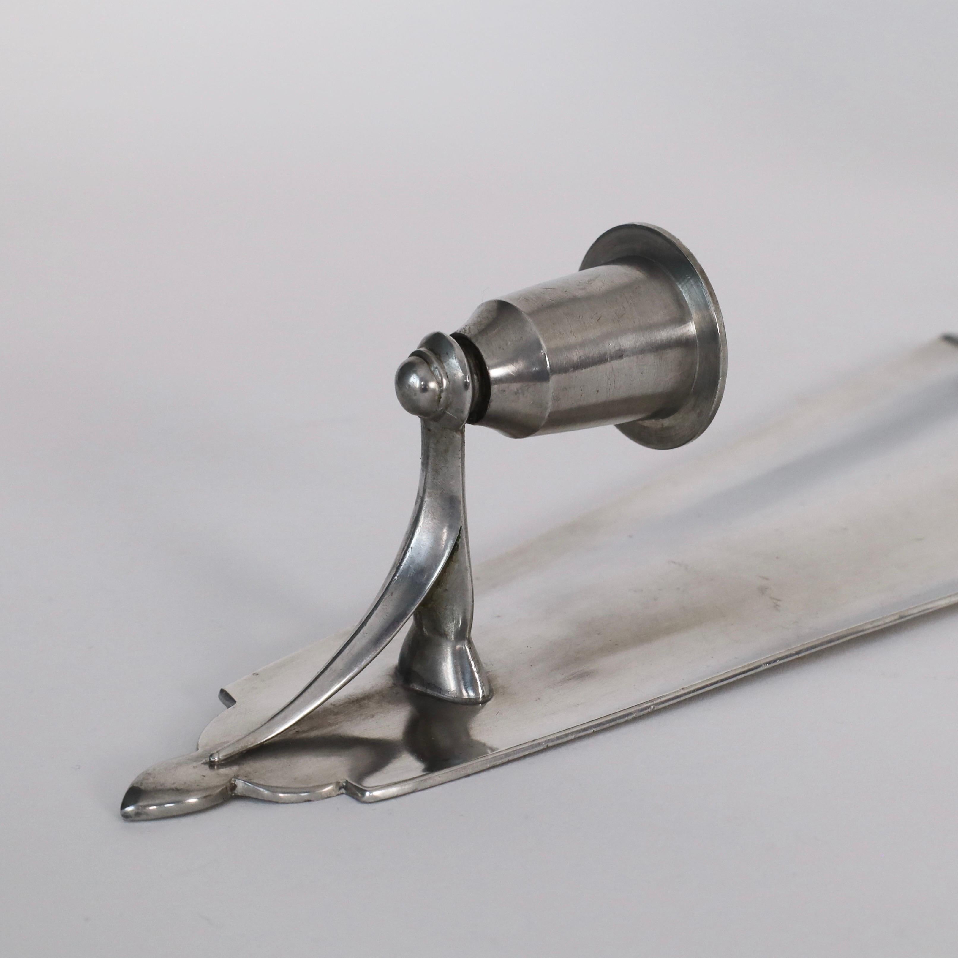 Set of Pewter Candle Sconces by Just Andersen, 1920s, Denmark For Sale 1