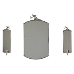 Set of Pewter Swedish Grace Mirrors