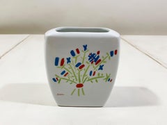 Set of Picasso Licensed Tognana Porcelain Bottle and Vase, for MMI, Italy