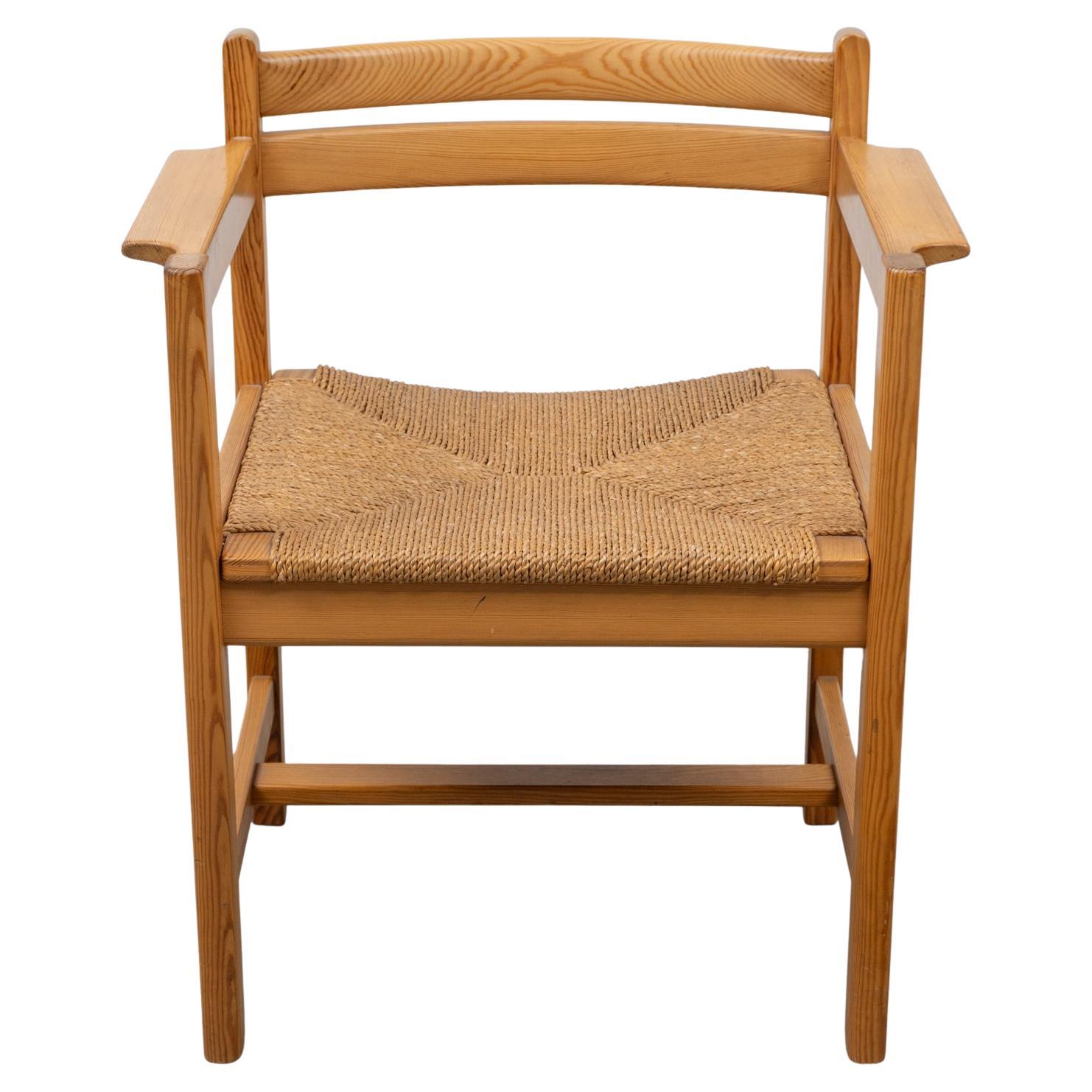 Conjunto de sillones de comedor de pino serie "Asserbo" de Børge Mogensen, Karl Andersson