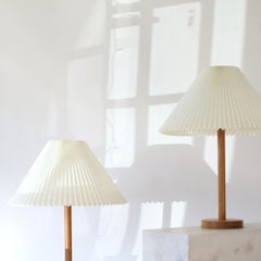 Set of Pine Wood Table Lamps by Solbackens Svarveri, Sweden, 1970s
