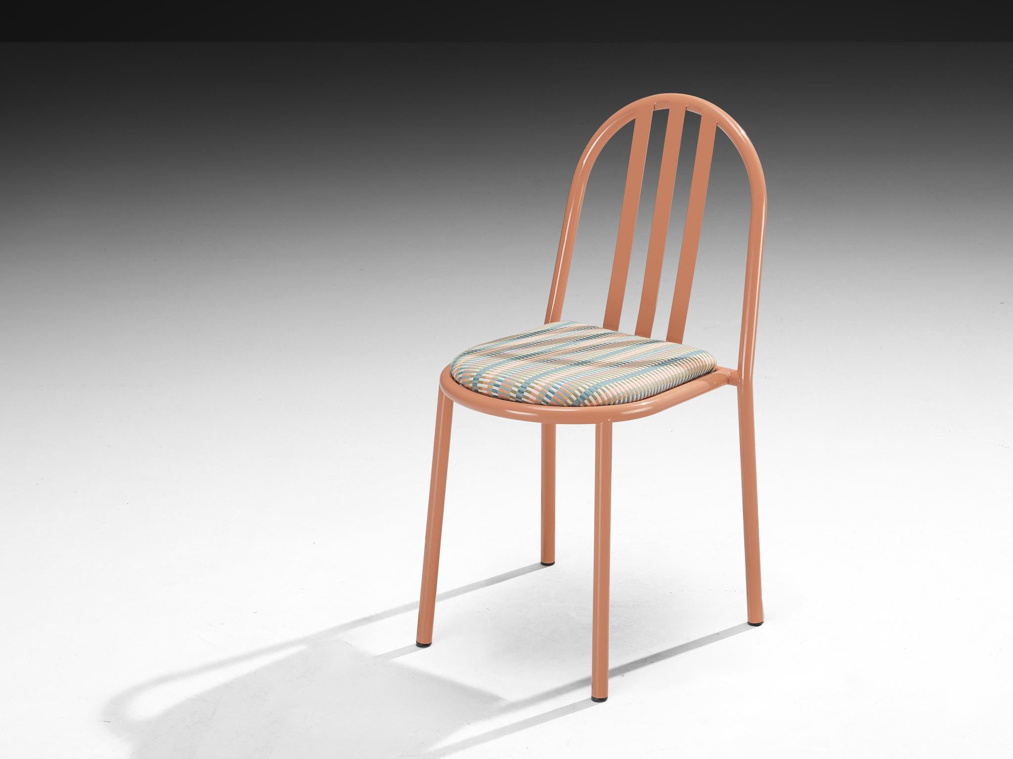 Set of Pink Tubular Steel Chairs by Robert Mallet-Stevens For Sale 7