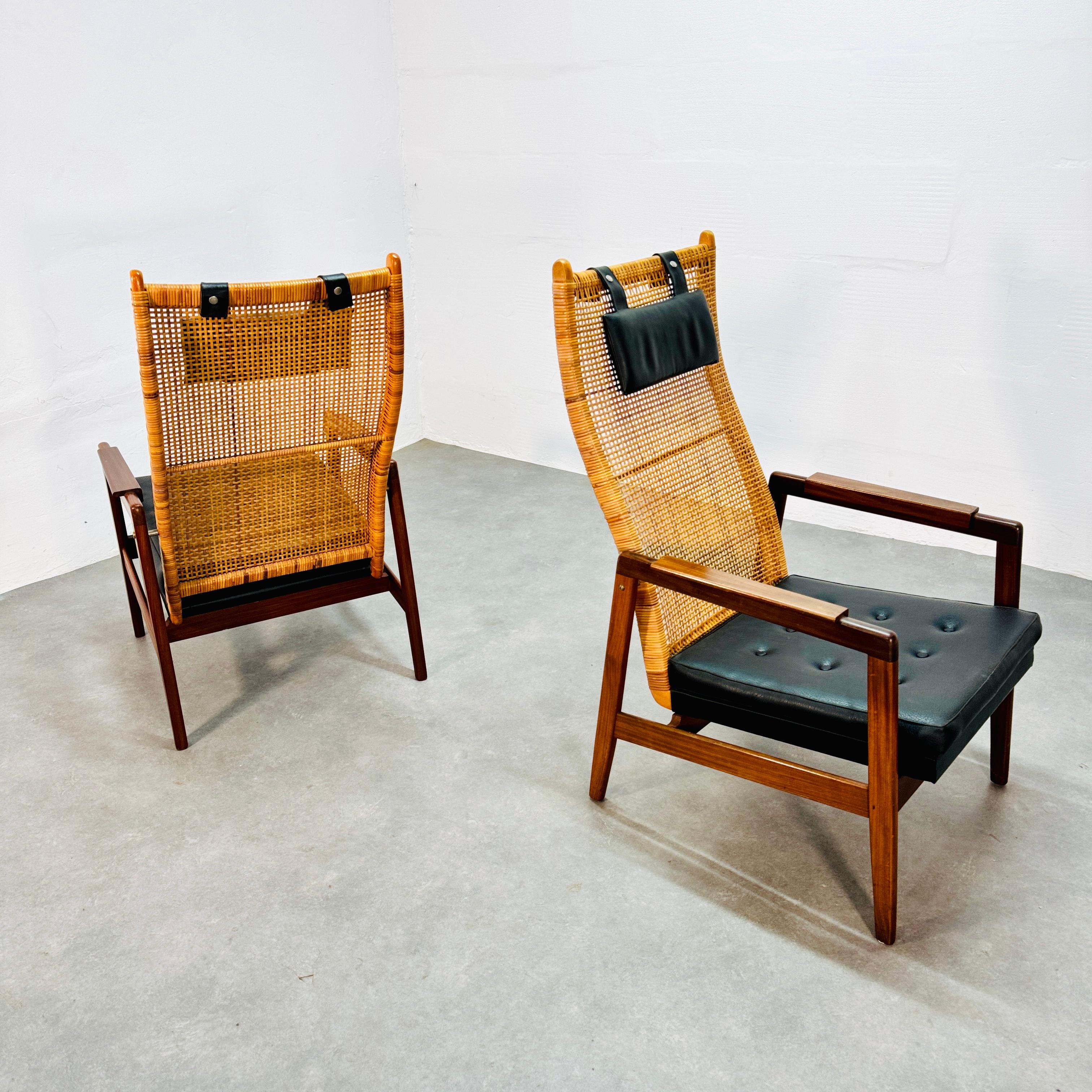 Ensemble de P.J. Fauteuils de salon Muntendam pour Gebr. Jonkers, années 1960 Bon état - En vente à CASTENRAY, NL