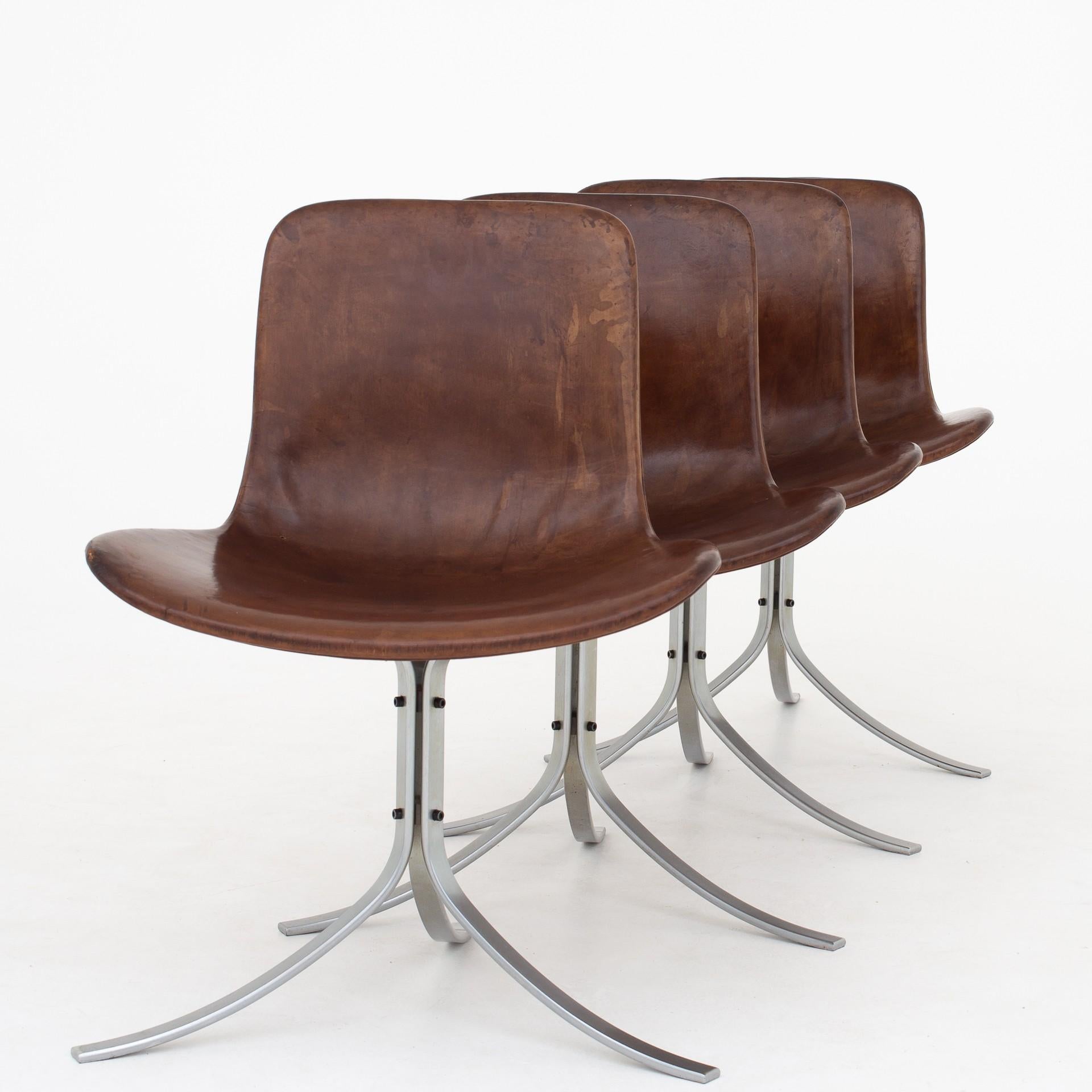 Set of PK9 Chairs by Poul Kjærholm 4