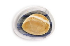 Plates Platters Serveware Set Orange Onyx Blue Azul White Marble Hand-carved