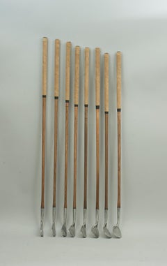 Set of Playable Hickory Golf Clubs